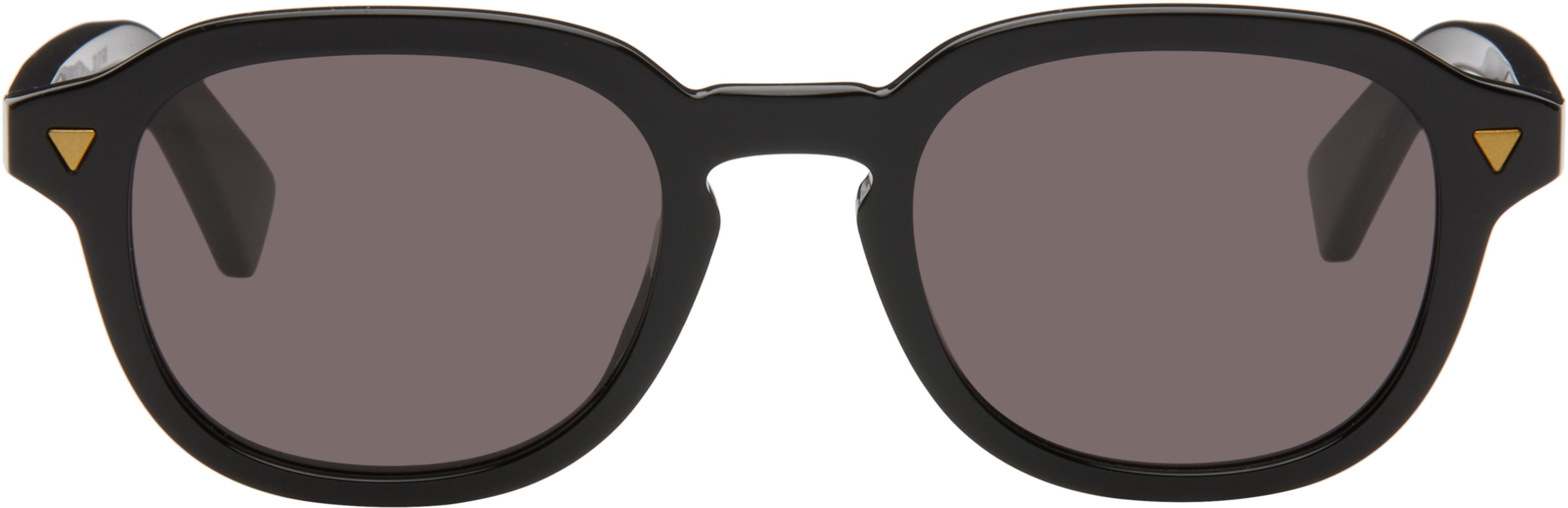 Black Keyhole Sunglasses by BOTTEGA VENETA