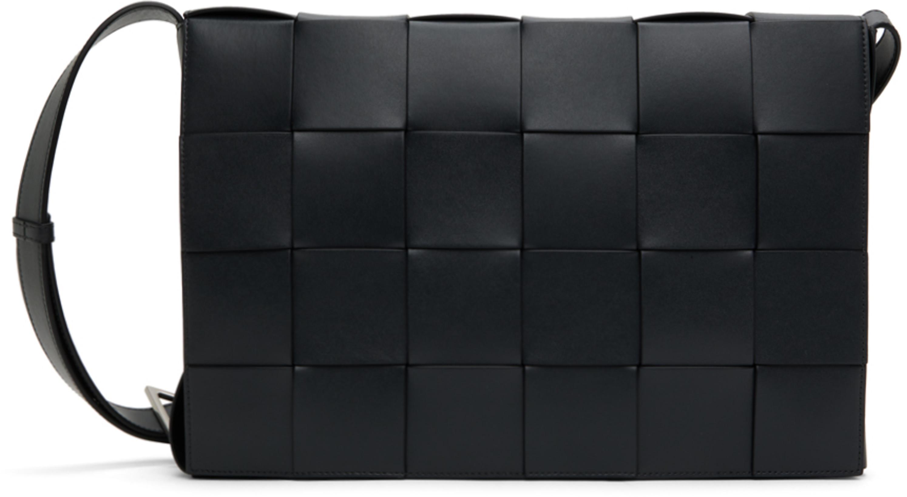 Black Maxi Cassette Bag by BOTTEGA VENETA
