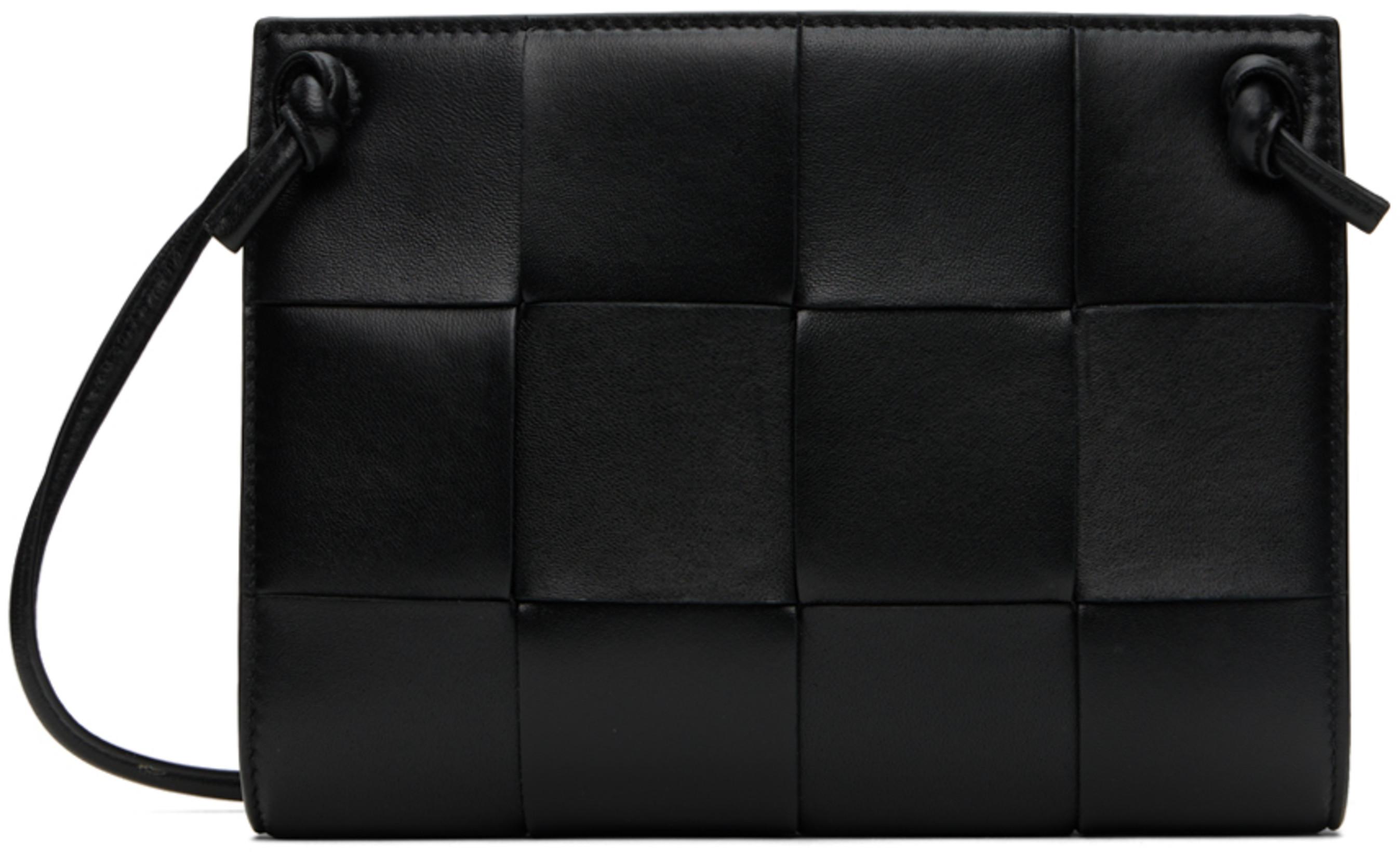 Black Mini Cassette Bag by BOTTEGA VENETA