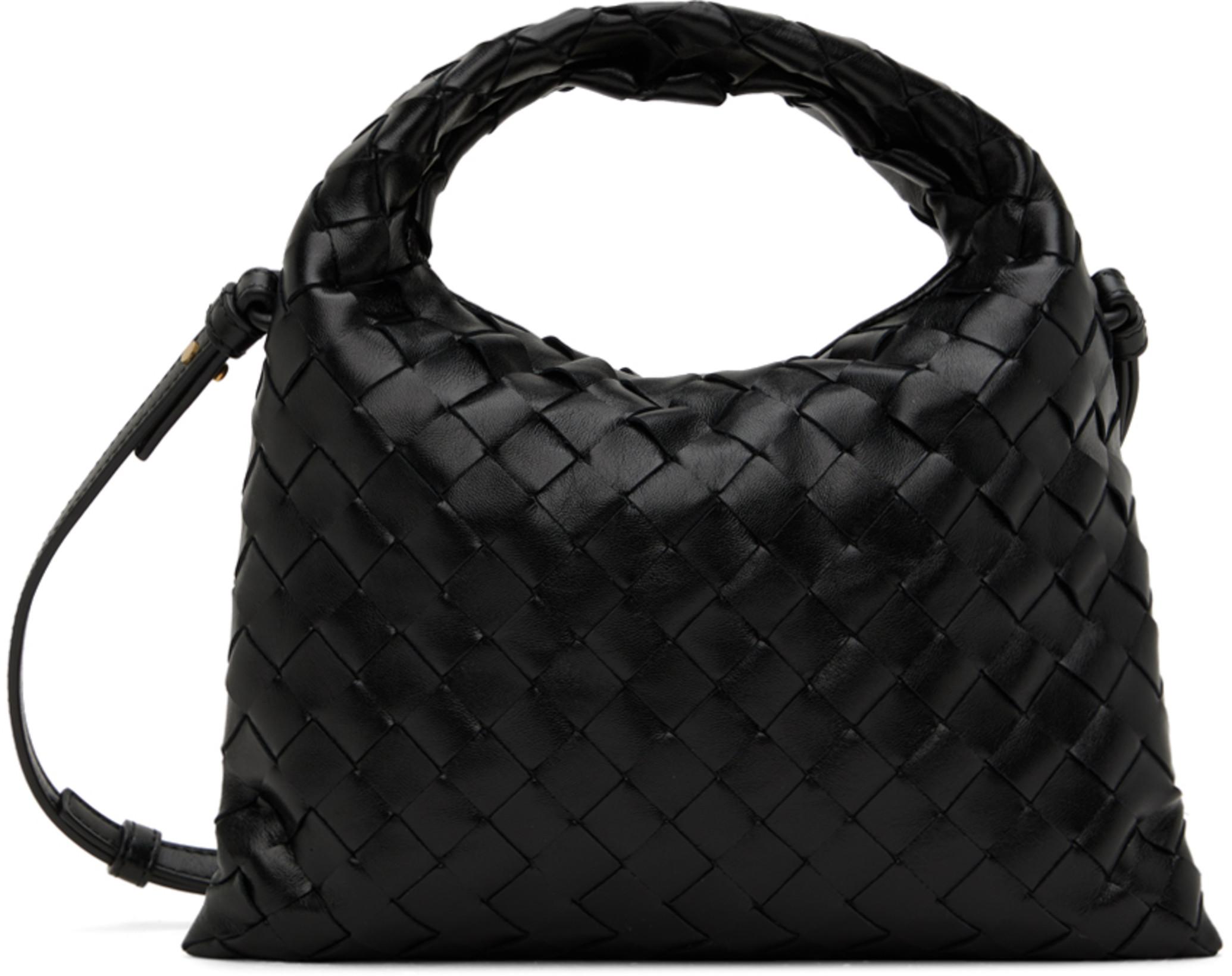 Black Mini Hop Bag by BOTTEGA VENETA