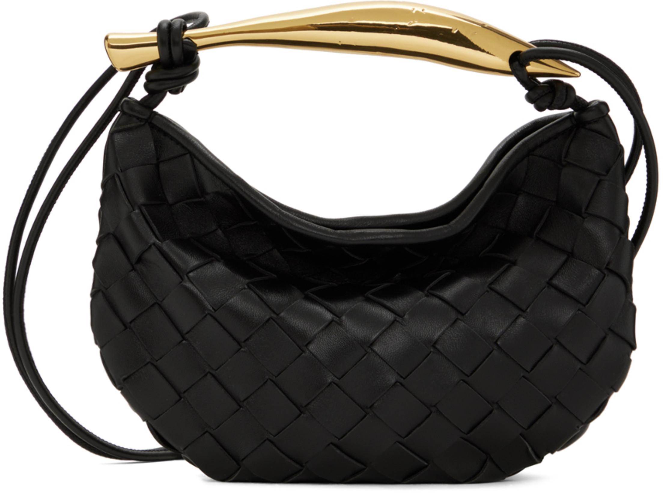 Black Mini Sardine Bag by BOTTEGA VENETA