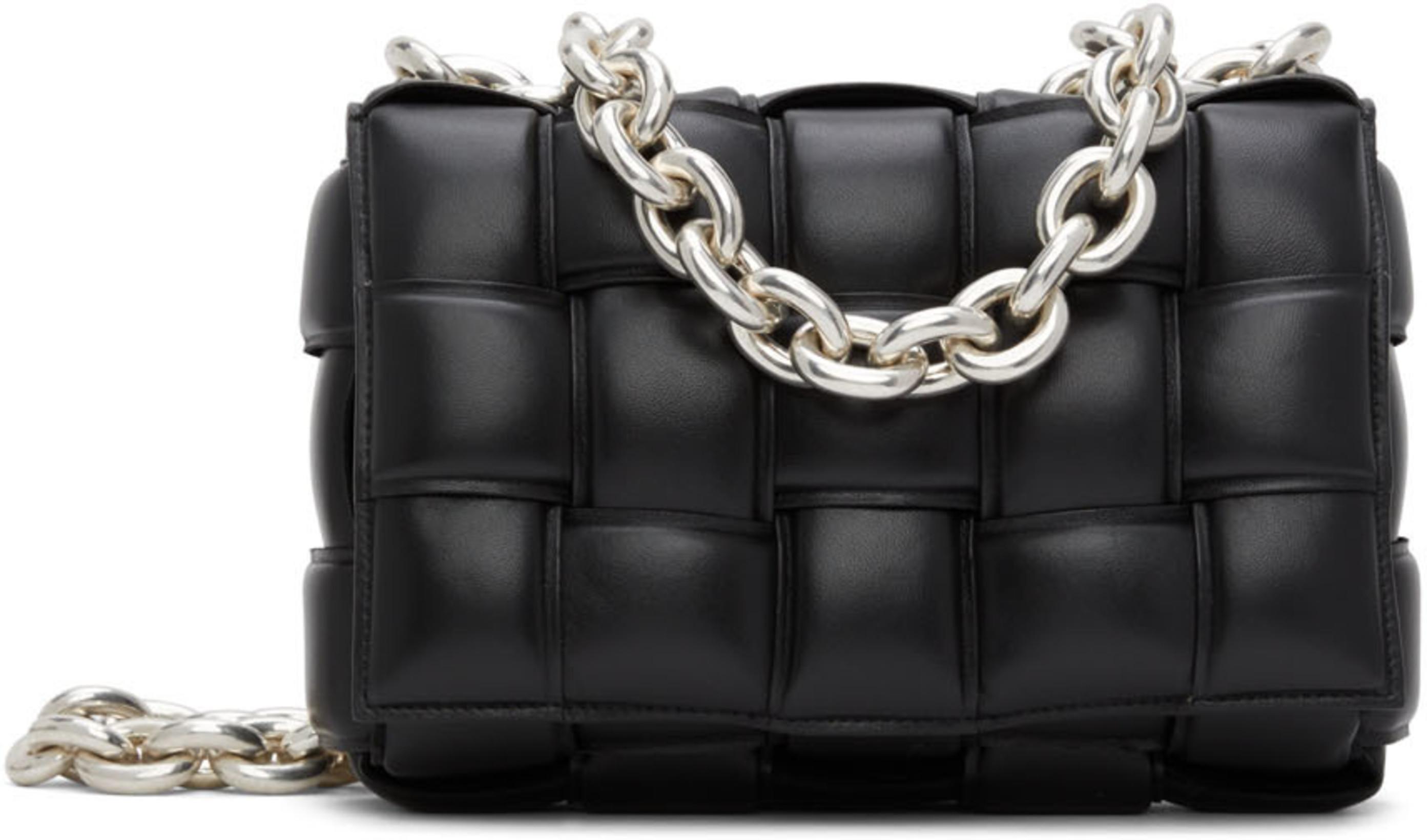 Black Padded Chain Cassette Bag by BOTTEGA VENETA
