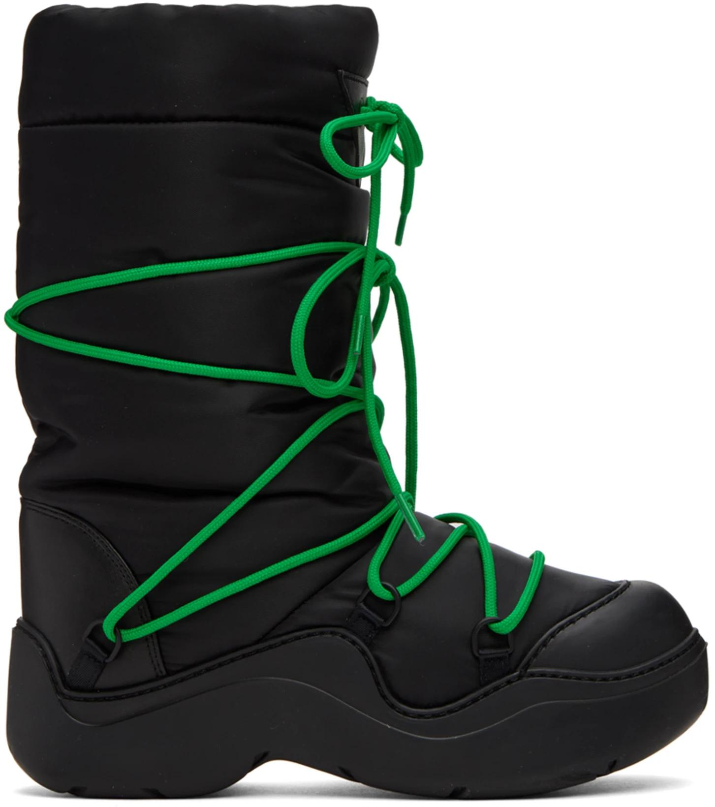 Black Puddle Bomber Boots by BOTTEGA VENETA
