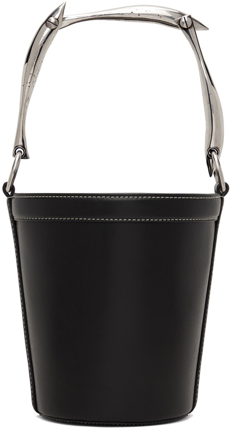 Black Sardine Bucket Bag by BOTTEGA VENETA