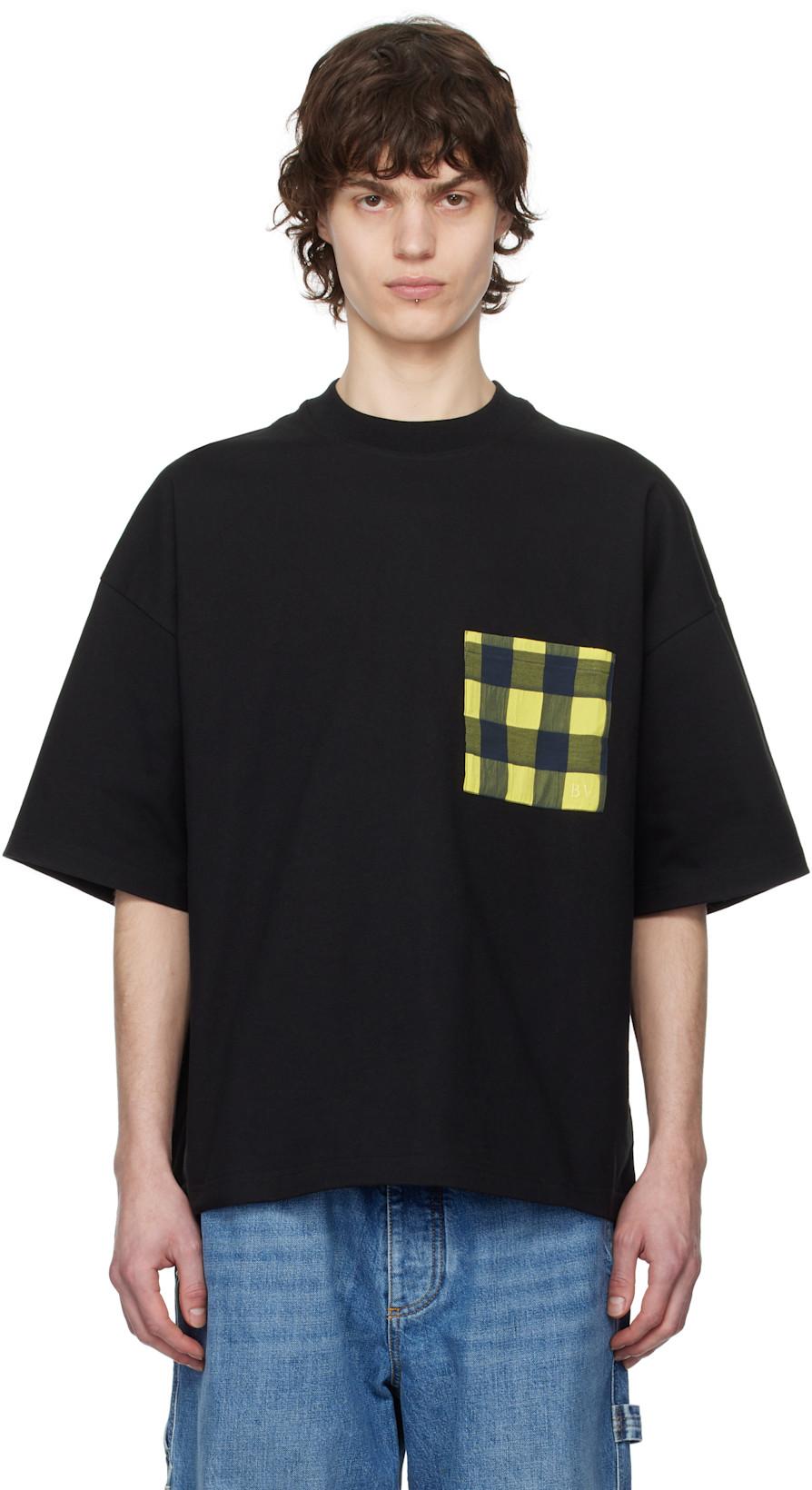 Black Soft Cotton Jersey T-shirt by BOTTEGA VENETA