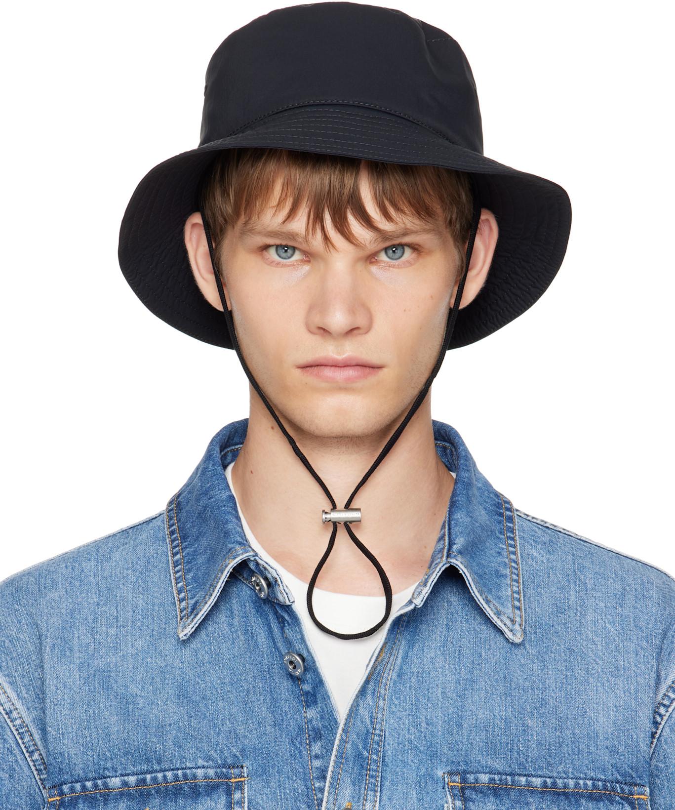 Black Tech Nylon Bucket Hat by BOTTEGA VENETA