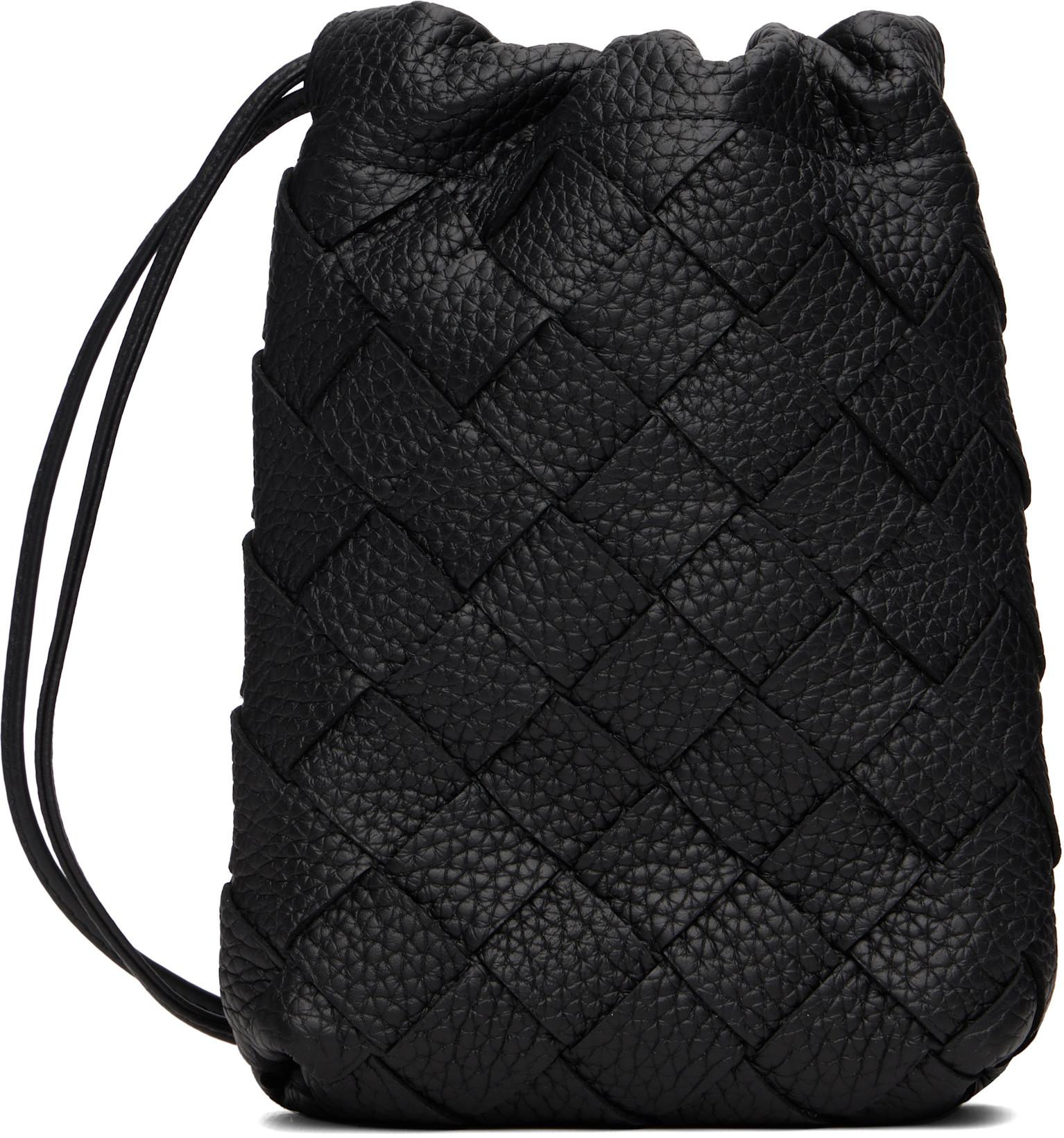 Black Vertical Dustbag Pouch by BOTTEGA VENETA