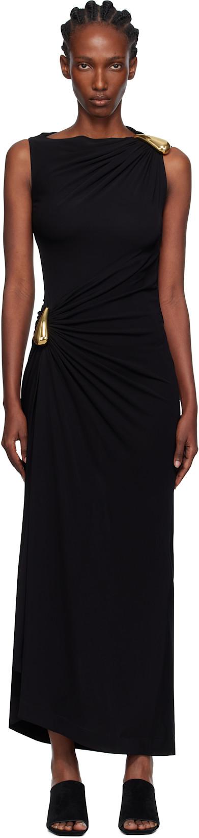 Black Viscose Jersey Maxi Dress by BOTTEGA VENETA