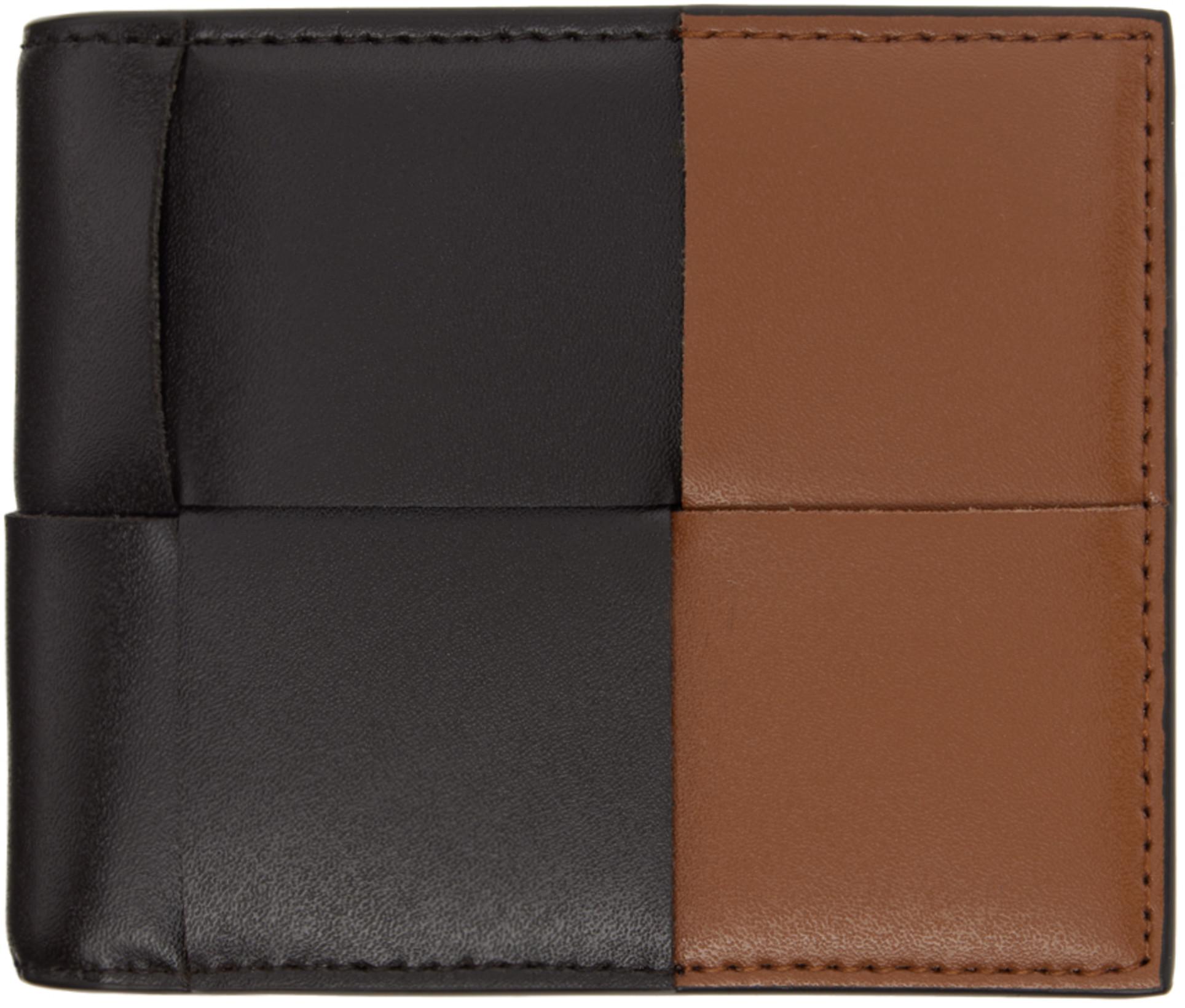Black & Brown Cassette Bi-Fold Wallet by BOTTEGA VENETA