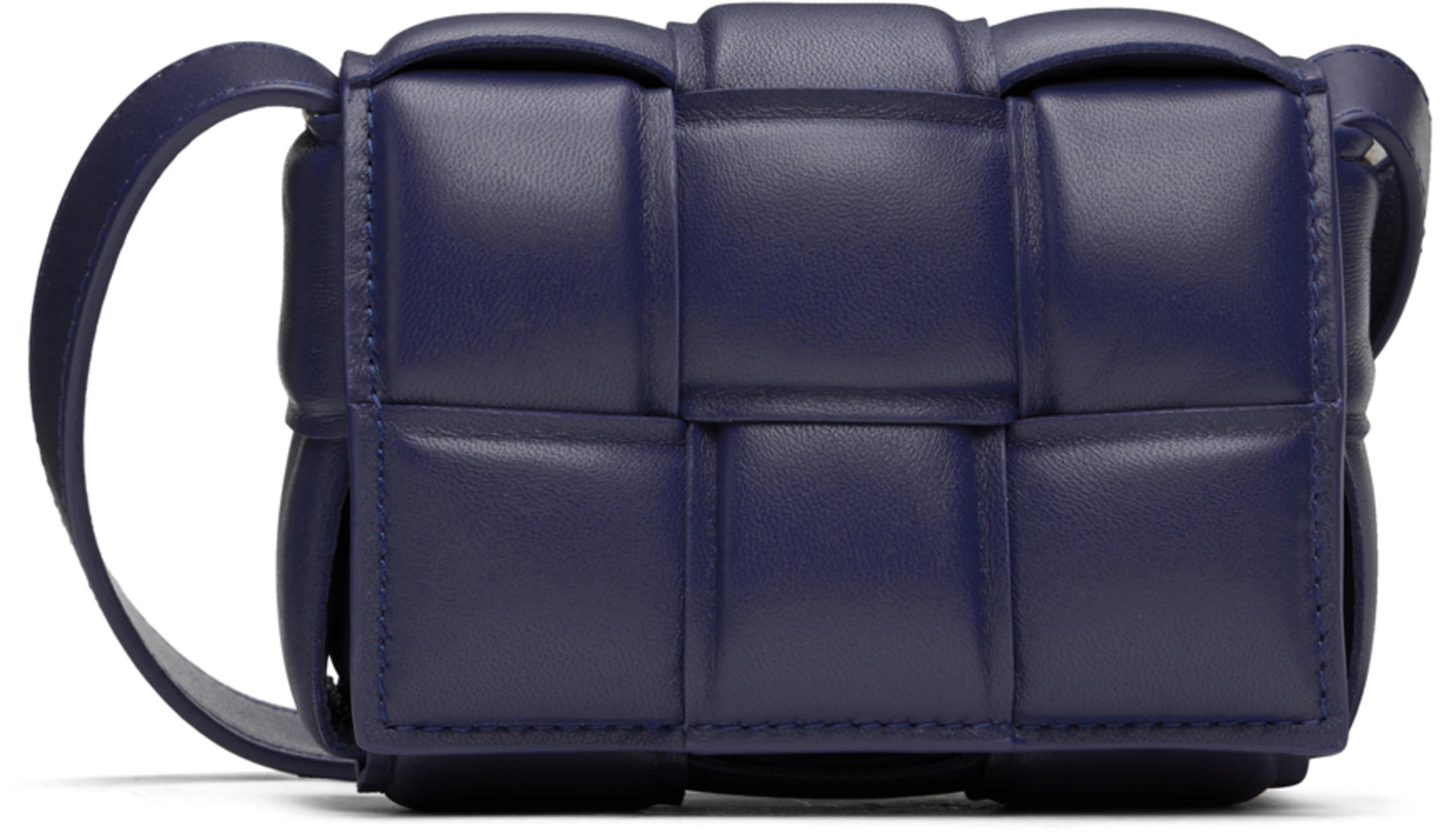 Blue Candy Padded Cassette Bag by BOTTEGA VENETA