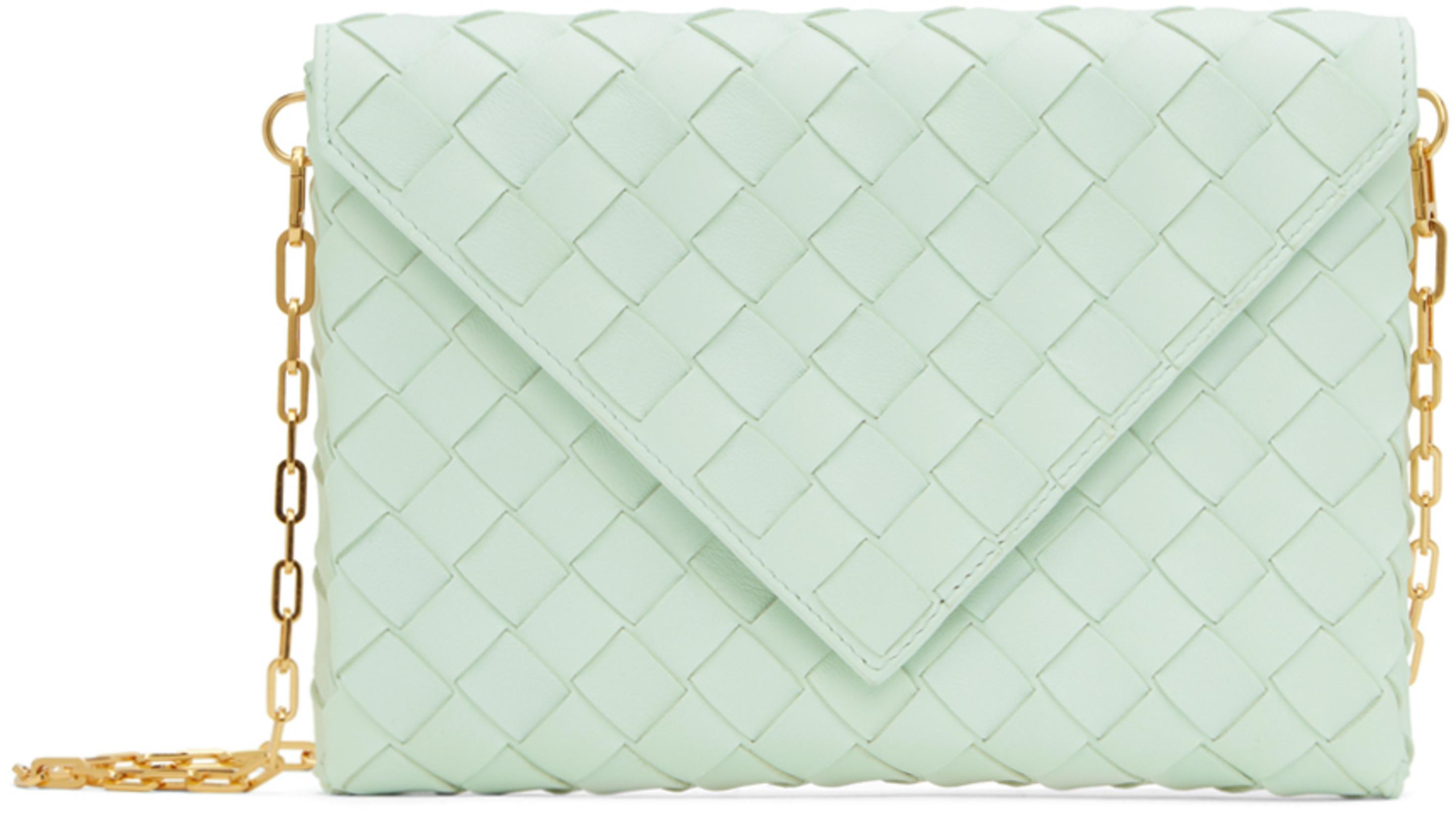 Blue Origami Bag by BOTTEGA VENETA