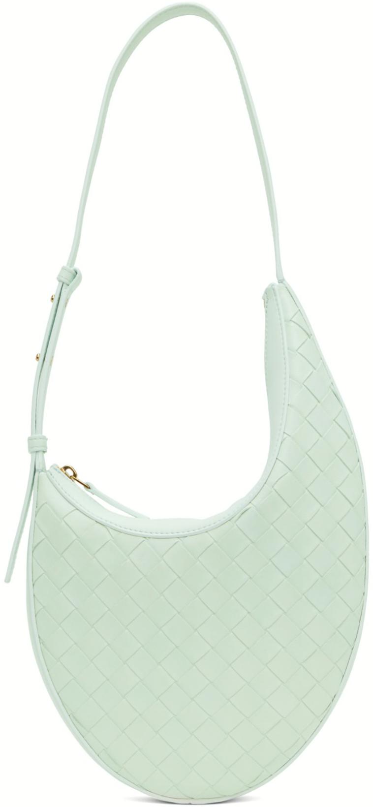 Blue Small Drop Bag by BOTTEGA VENETA