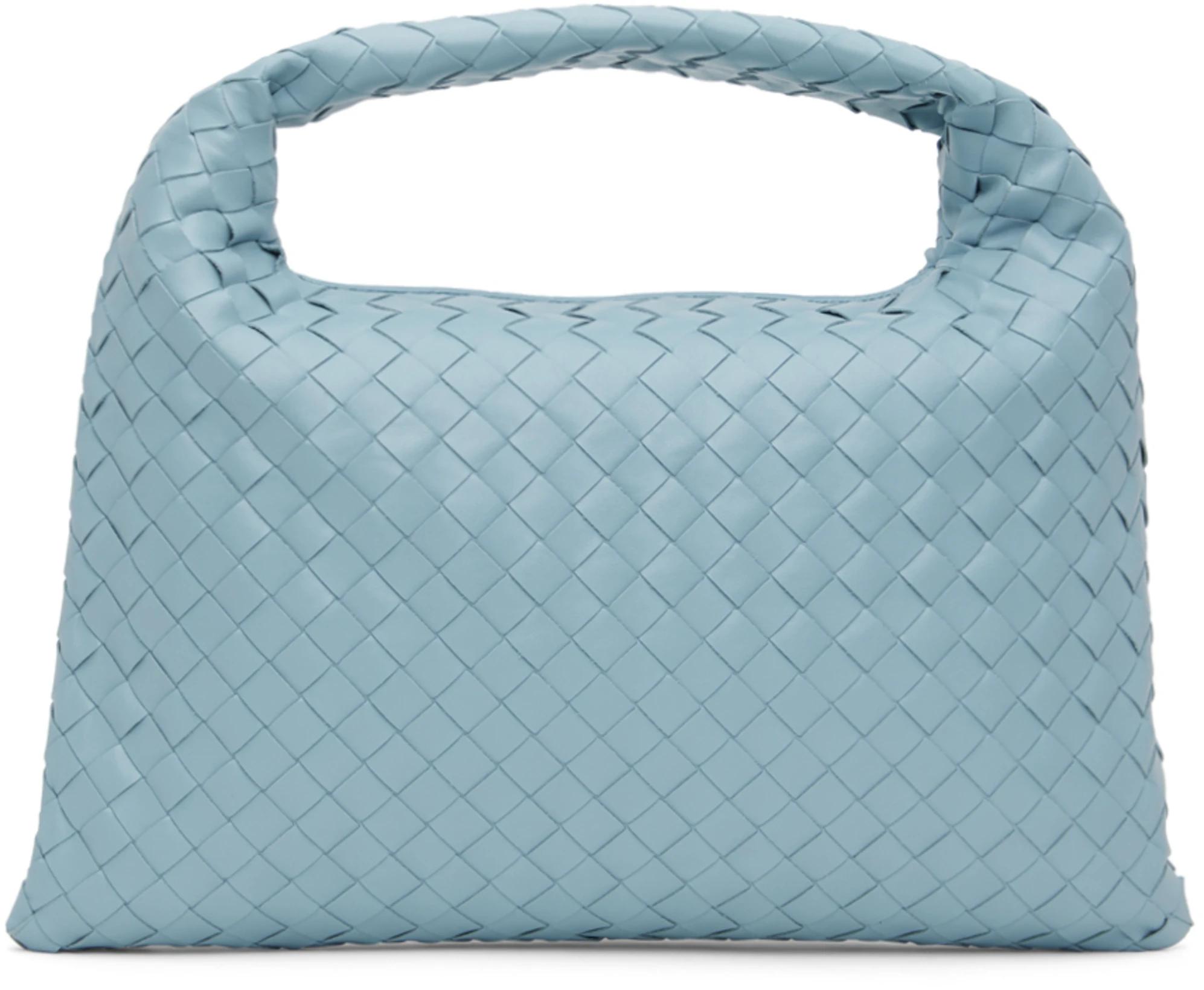 Blue Small Hop Bag by BOTTEGA VENETA