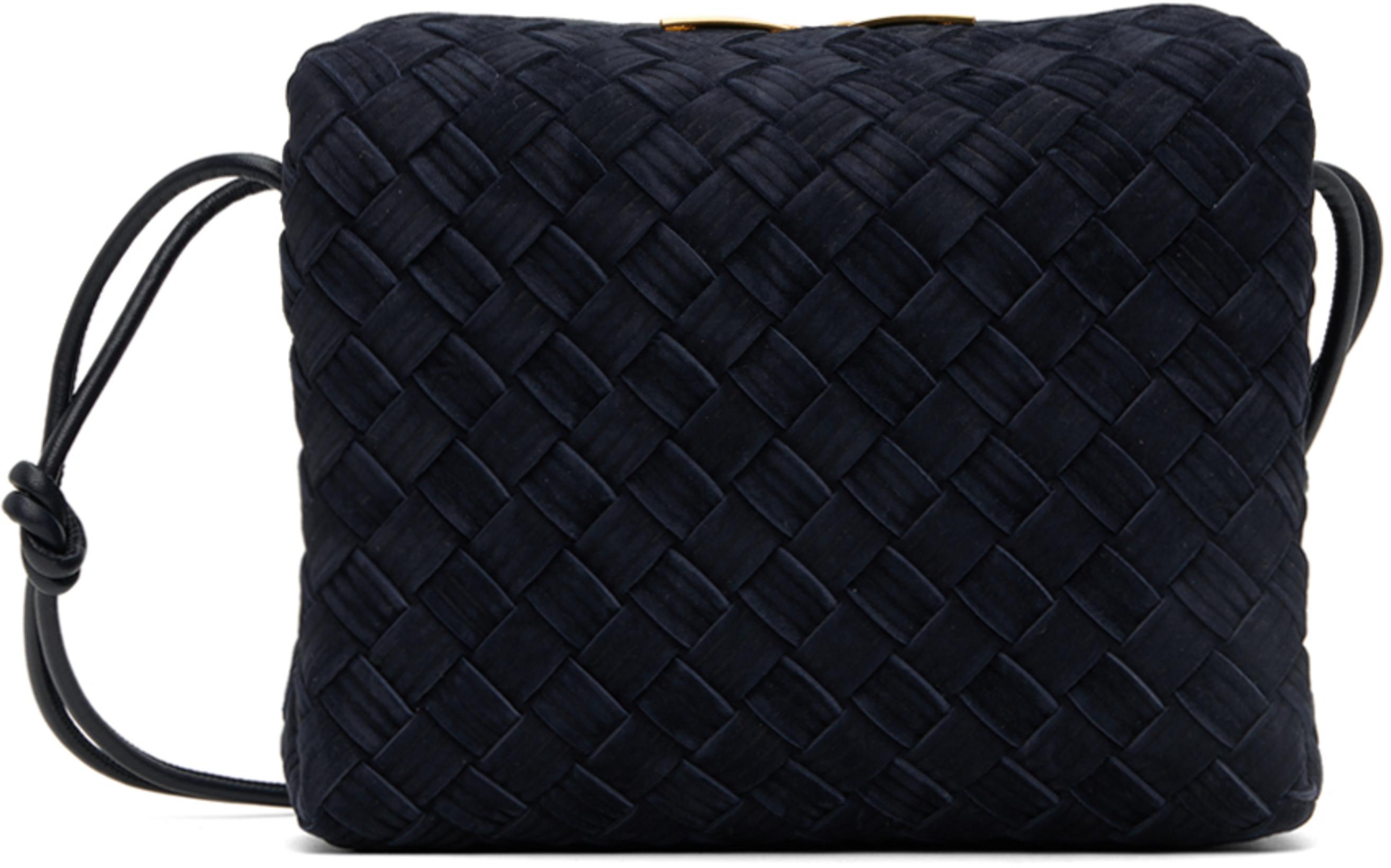 Blue Small Loop Bag by BOTTEGA VENETA