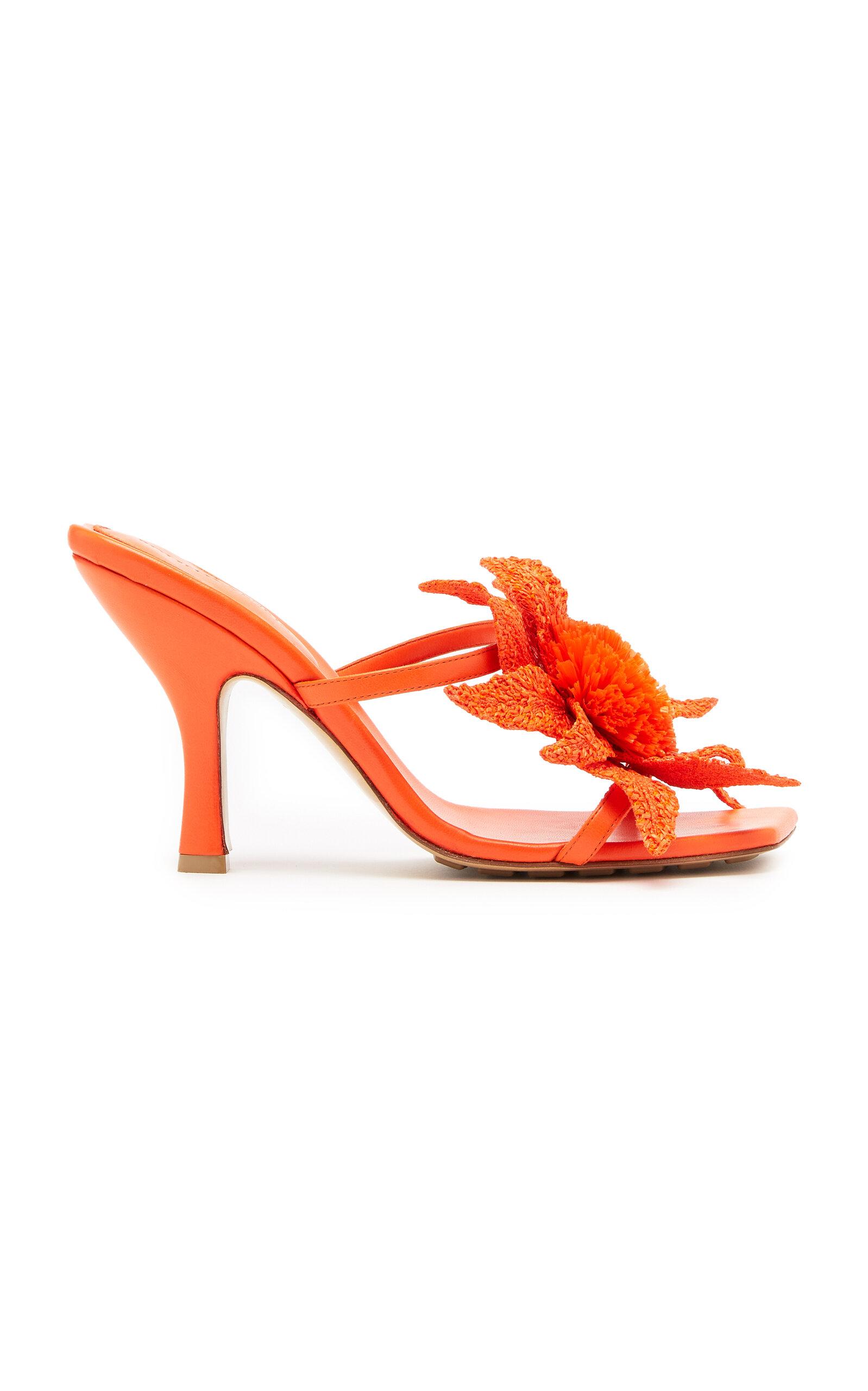 Bottega Veneta Adam Flower-Detailed Leather Sandals - Moda Operandi by BOTTEGA VENETA