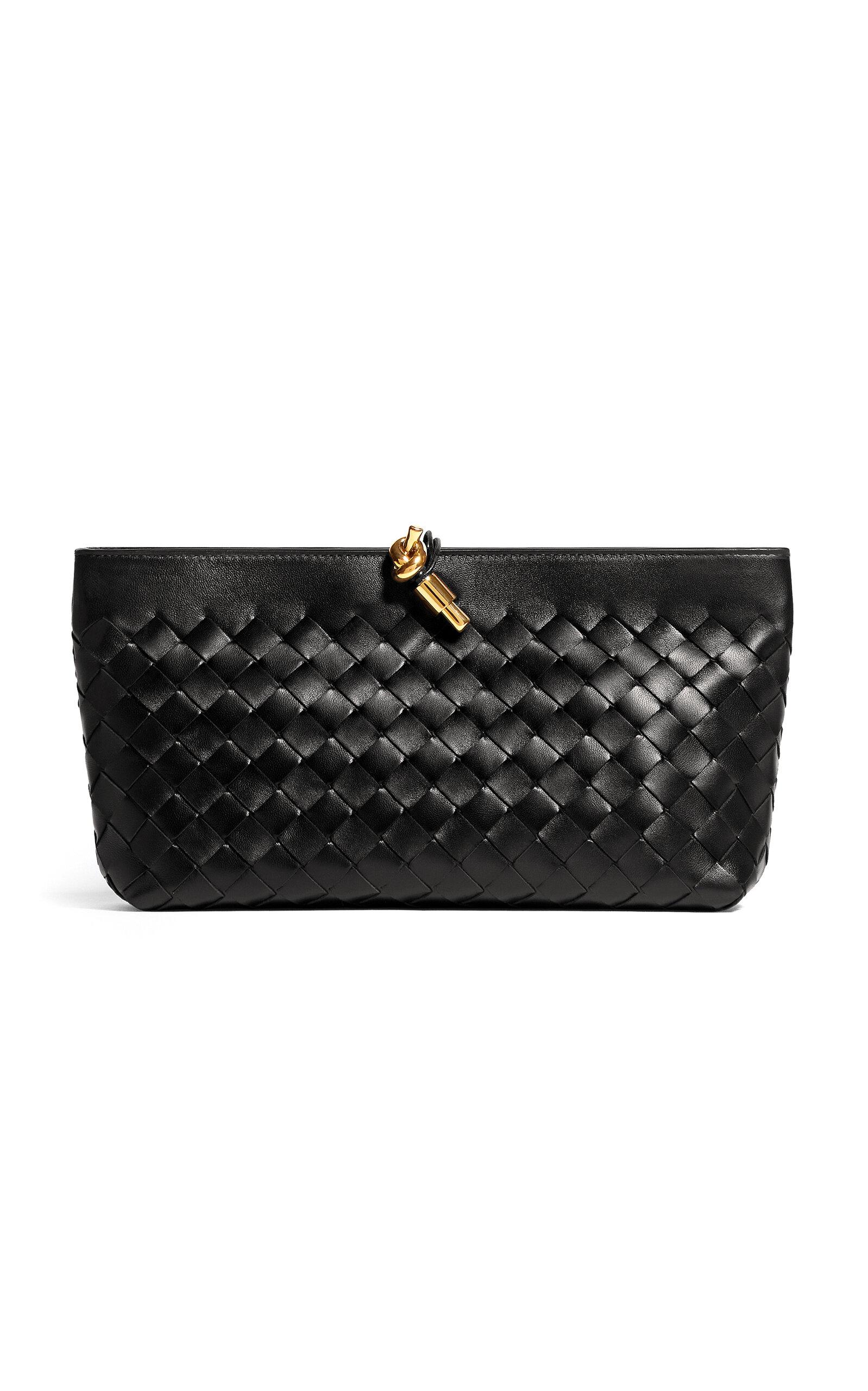 Bottega Veneta Andiamo Boat Intrecciato Leather Clutch Bag - Moda Operandi by BOTTEGA VENETA