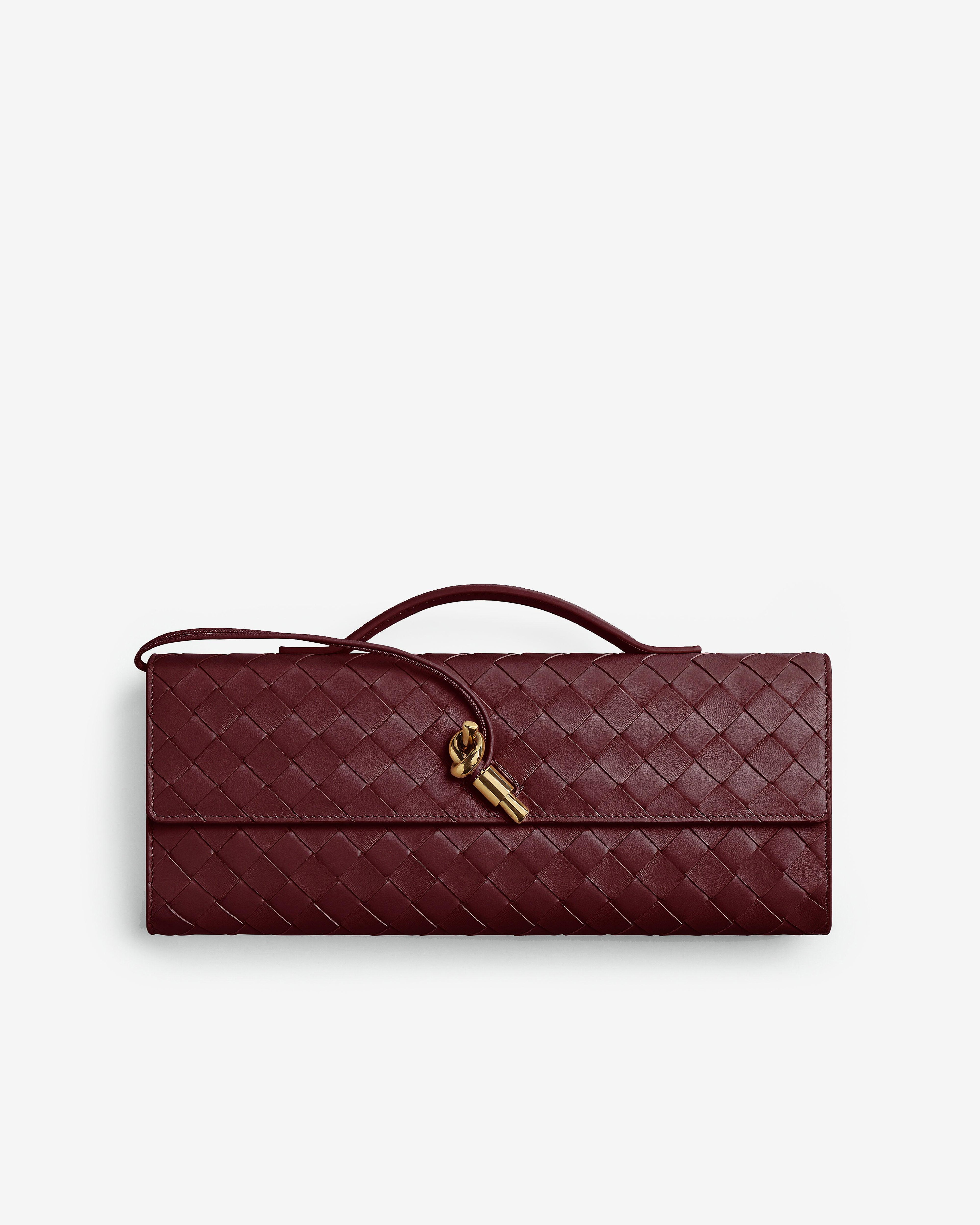 Bottega Veneta - Andiamo Clutch - (Barolo) by BOTTEGA VENETA