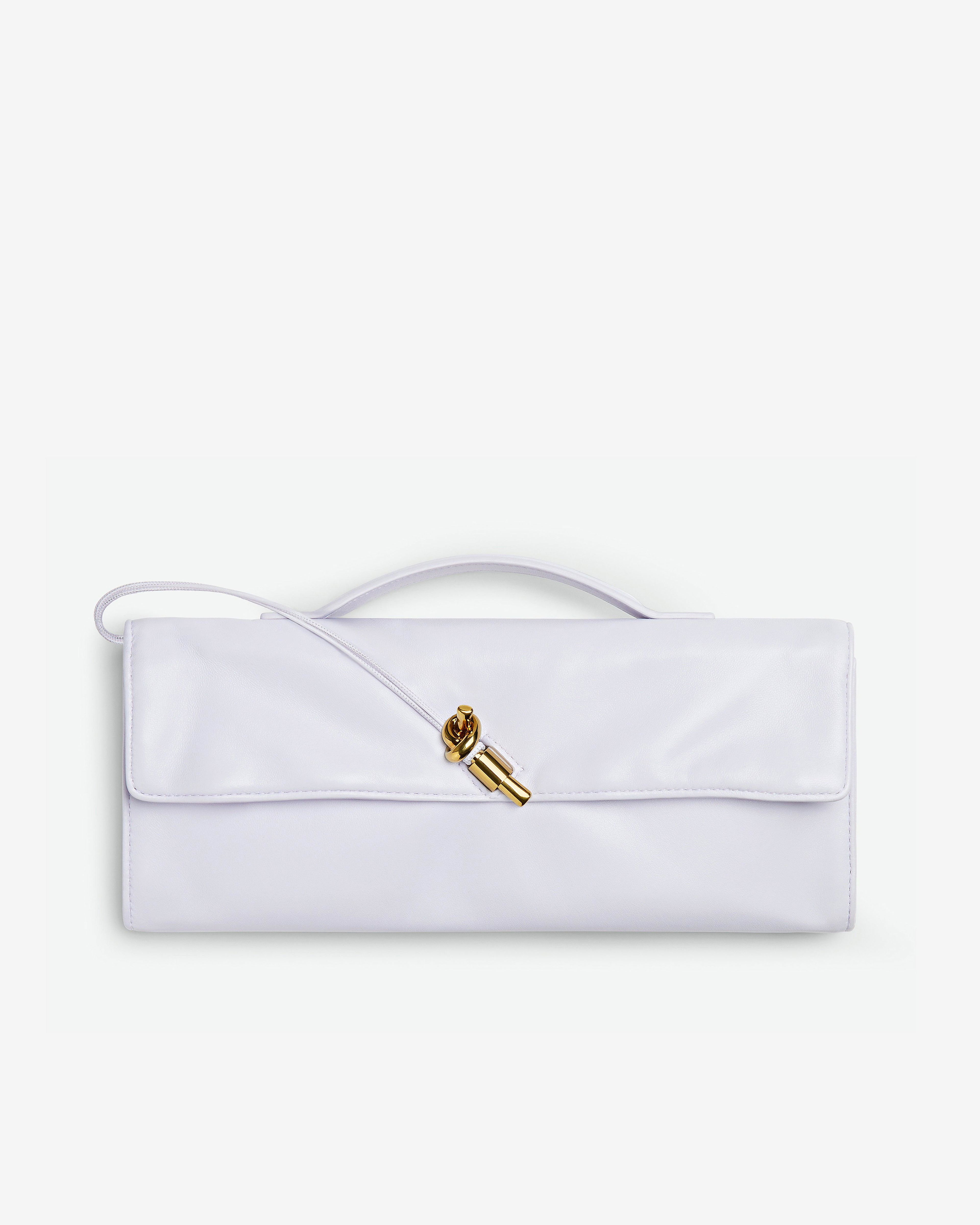 Bottega Veneta - Andiamo Clutch - (Mirth Washed) by BOTTEGA VENETA