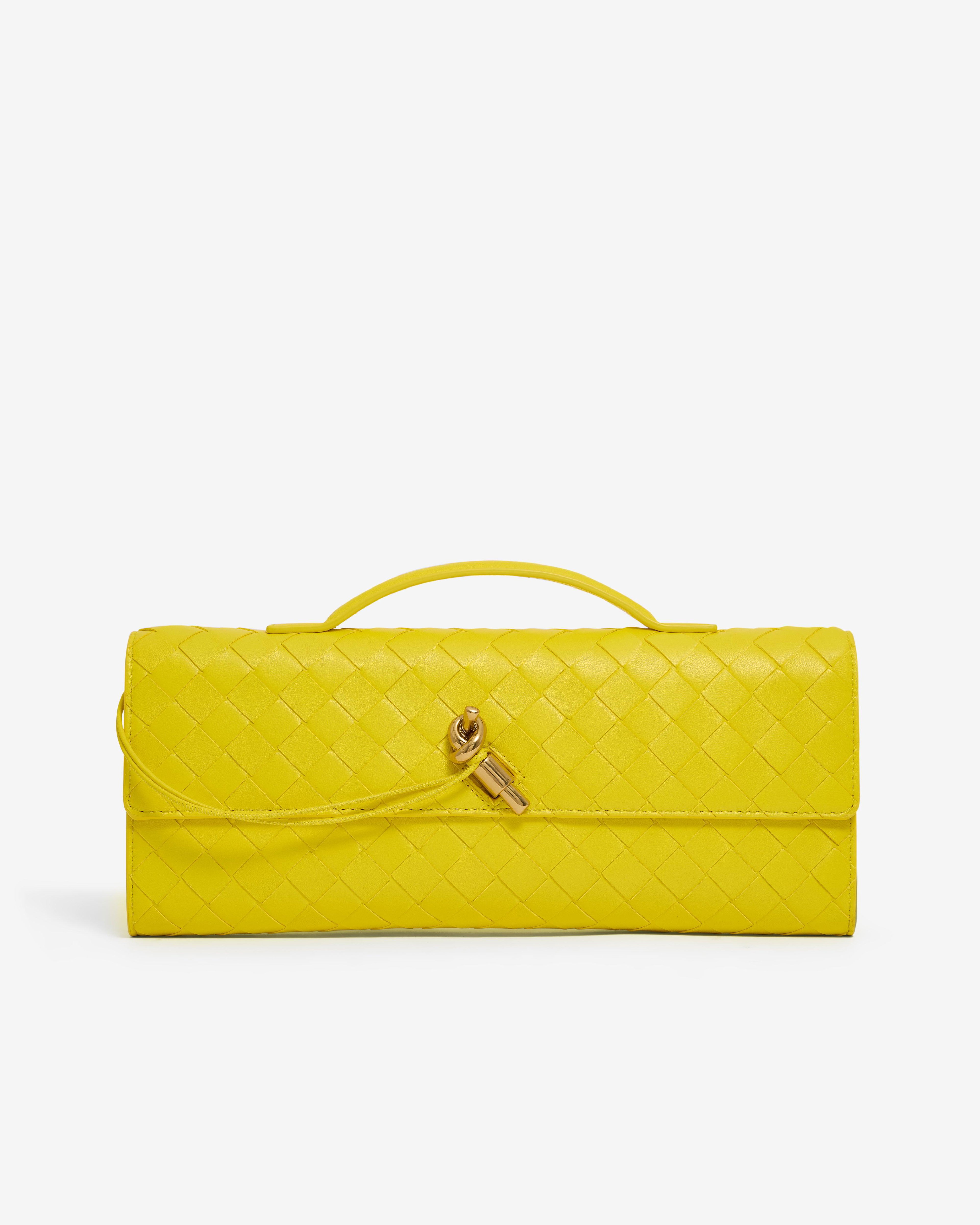 Bottega Veneta - Andiamo Clutch - (Sulfur) by BOTTEGA VENETA