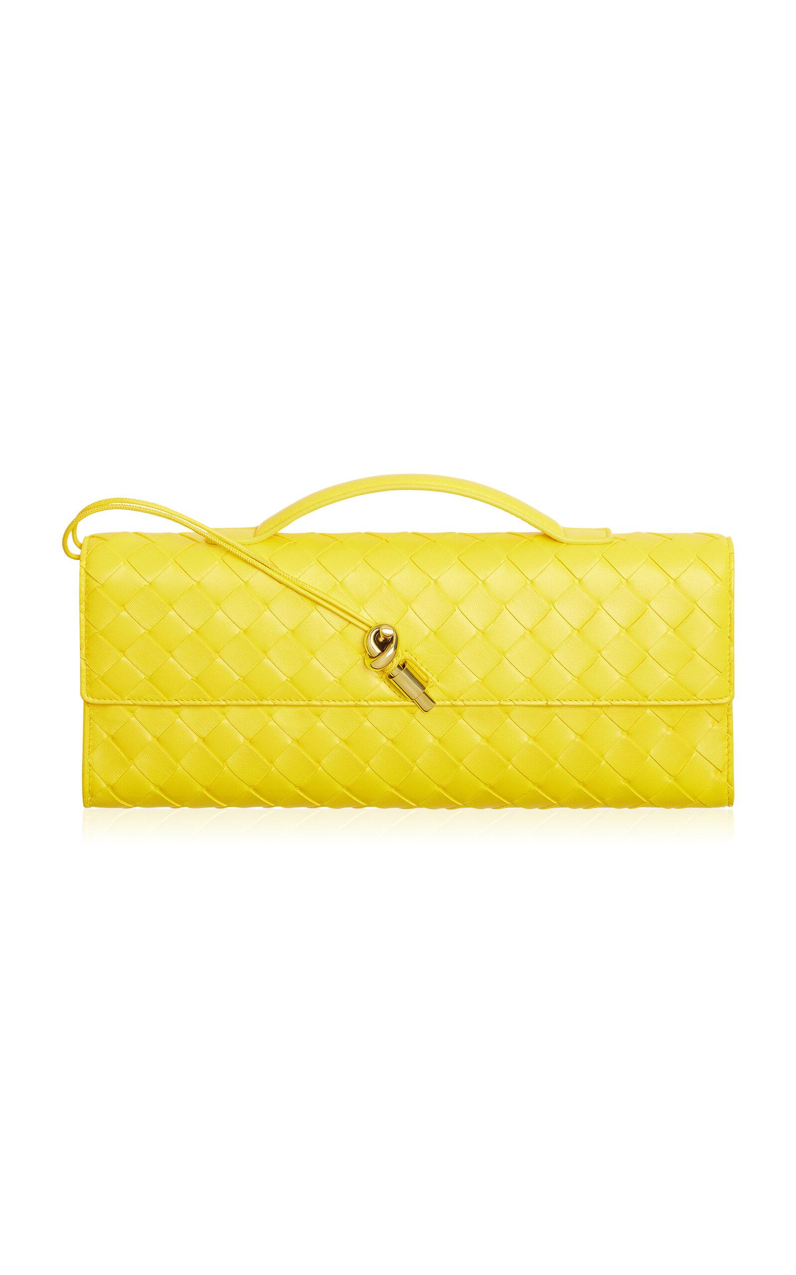 Bottega Veneta Andiamo Intrecciato Leather Clutch - Moda Operandi by BOTTEGA VENETA