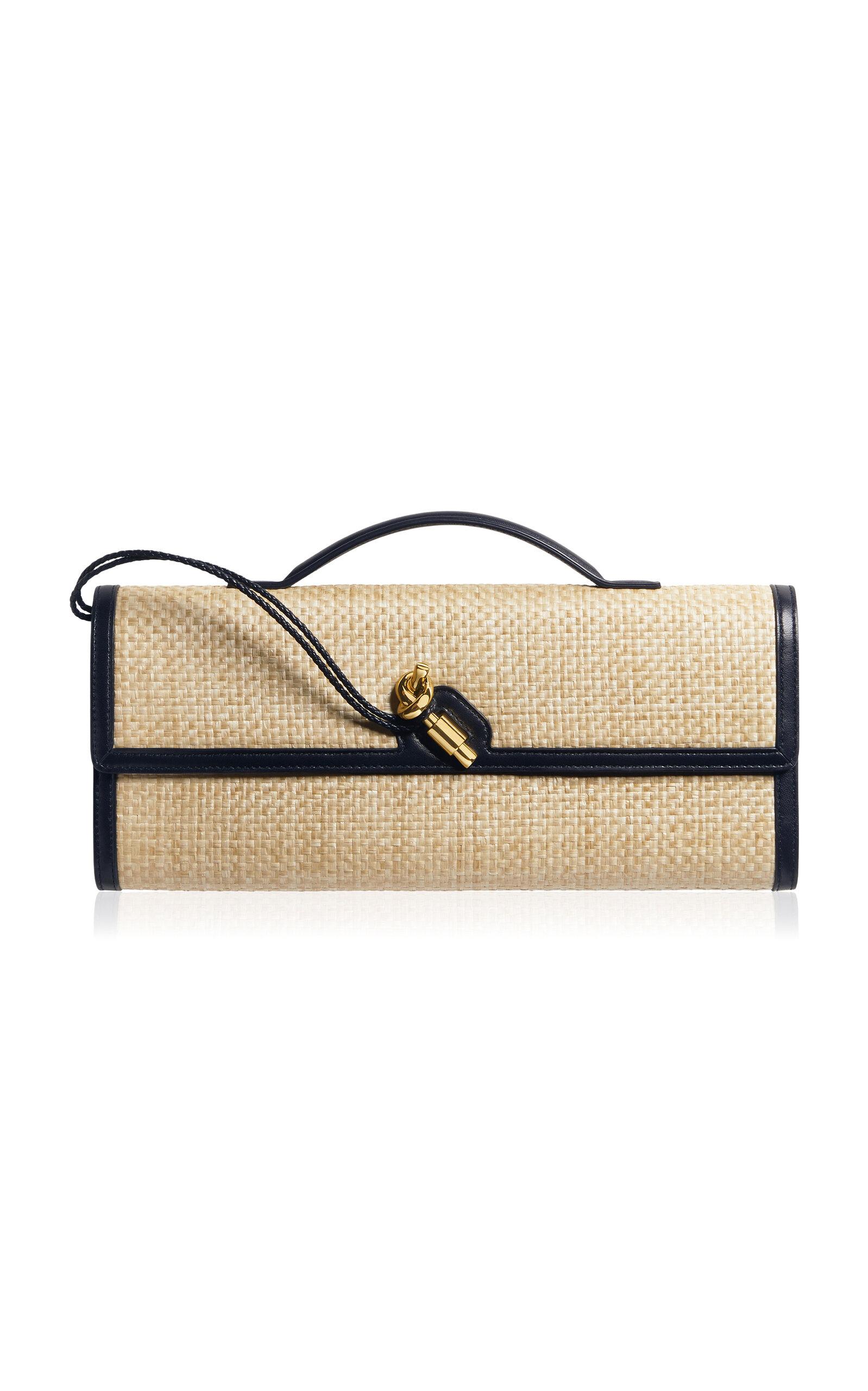 Bottega Veneta Andiamo Raffia Clutch - Moda Operandi by BOTTEGA VENETA
