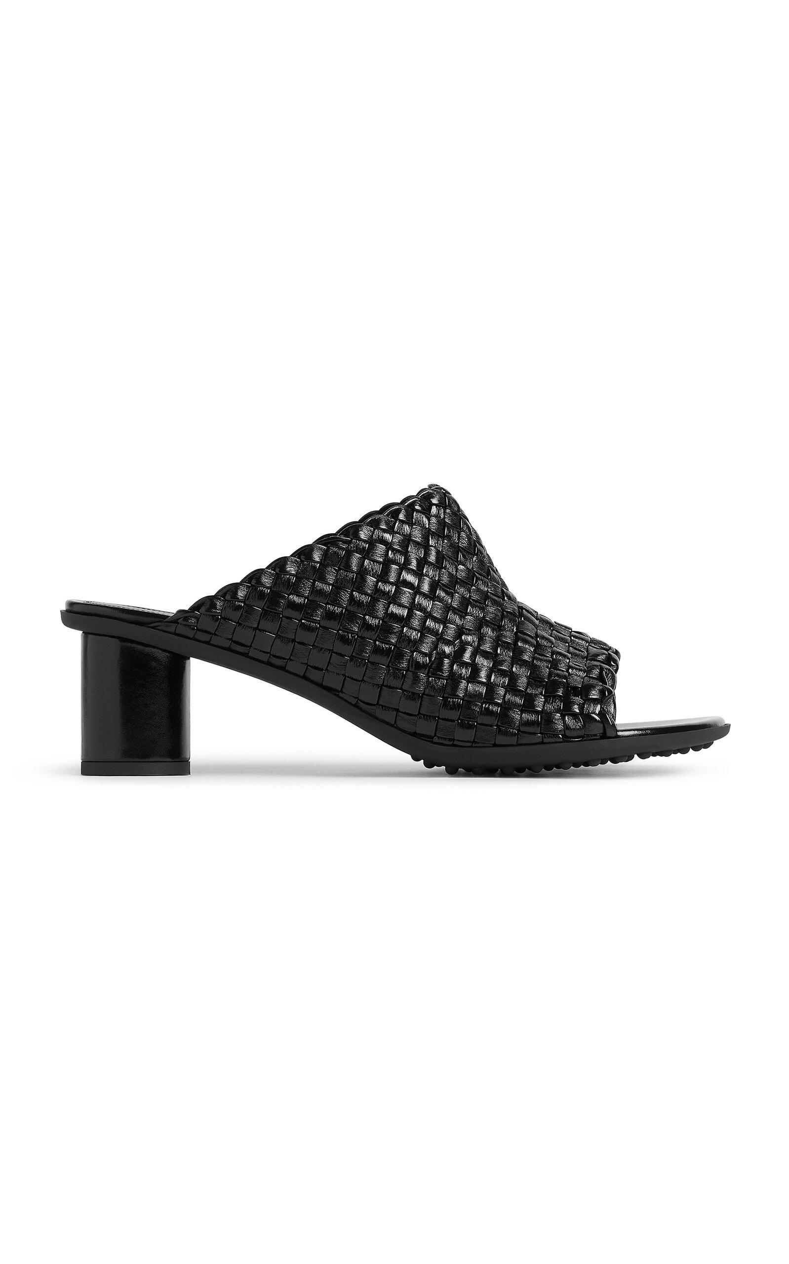 Bottega Veneta Atomic Intrecciato Vegan Leather Mules - Moda Operandi by BOTTEGA VENETA