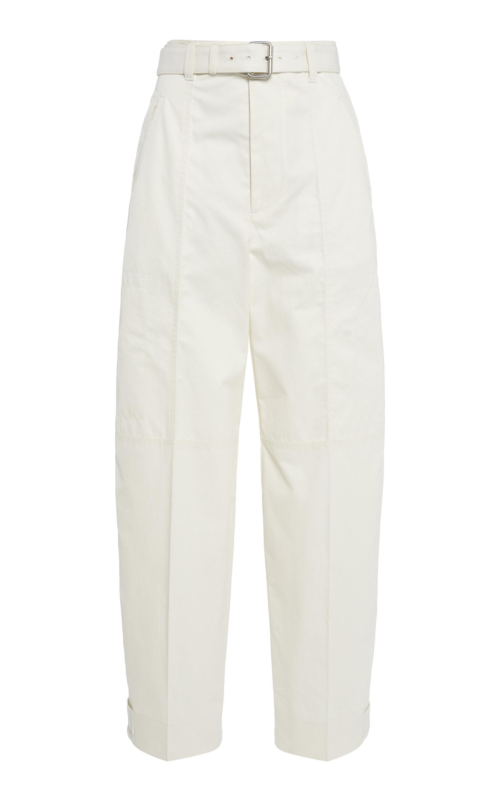 Bottega Veneta Belted Cotton Barrel Pants - Moda Operandi by BOTTEGA VENETA