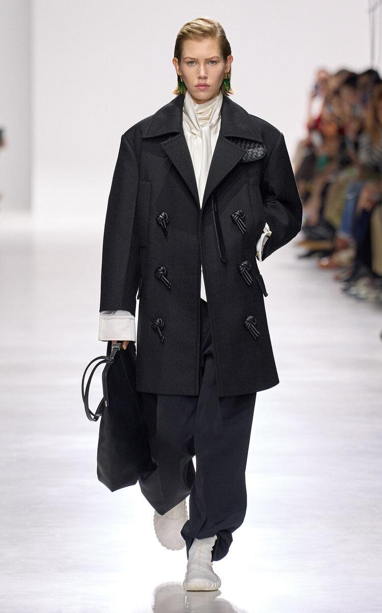 Bottega Veneta Belted Wool Mohair Gabardine Coat - Moda Operandi by BOTTEGA VENETA