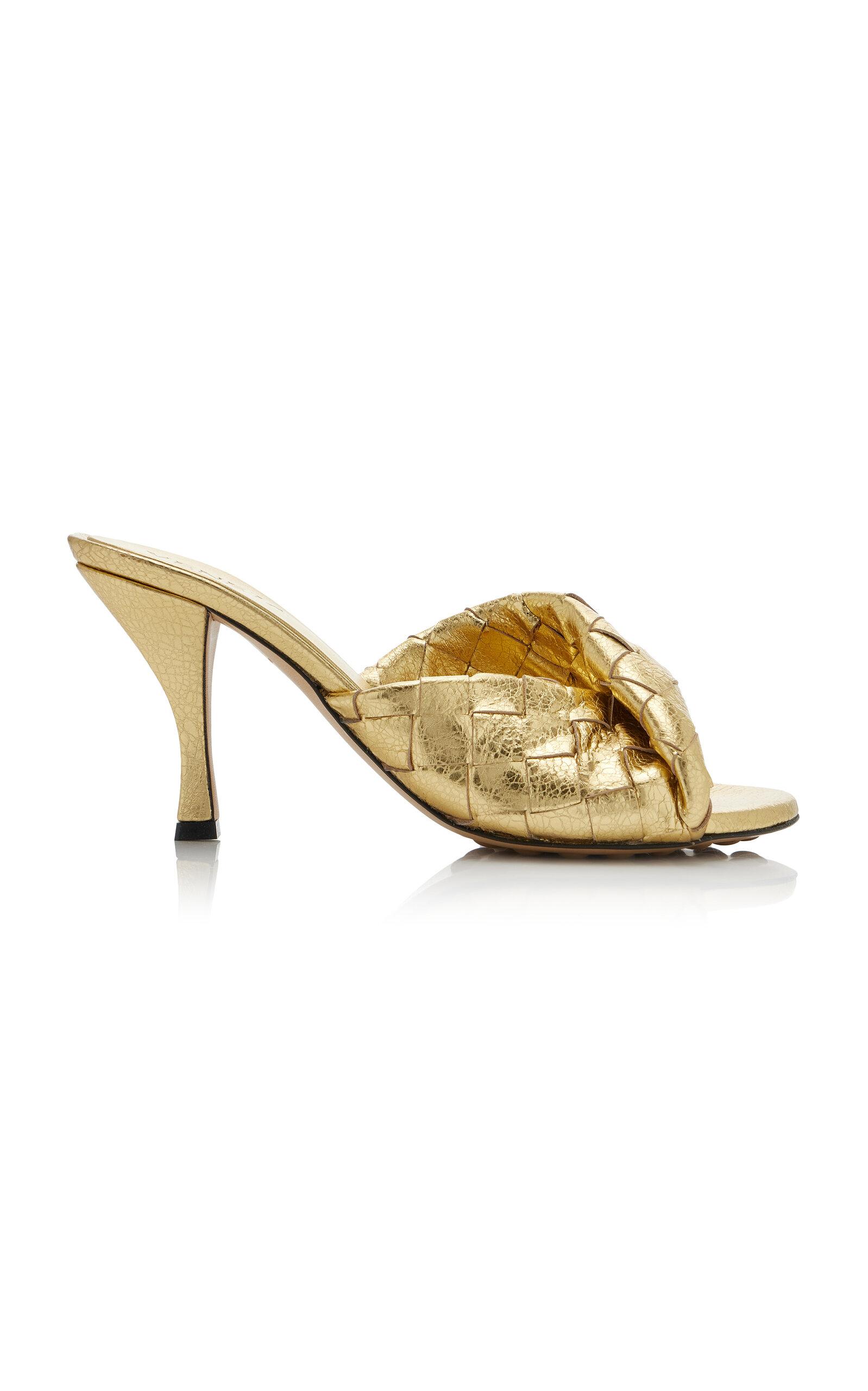 Bottega Veneta Blink Intrecciato Leather Mules - Moda Operandi by BOTTEGA VENETA