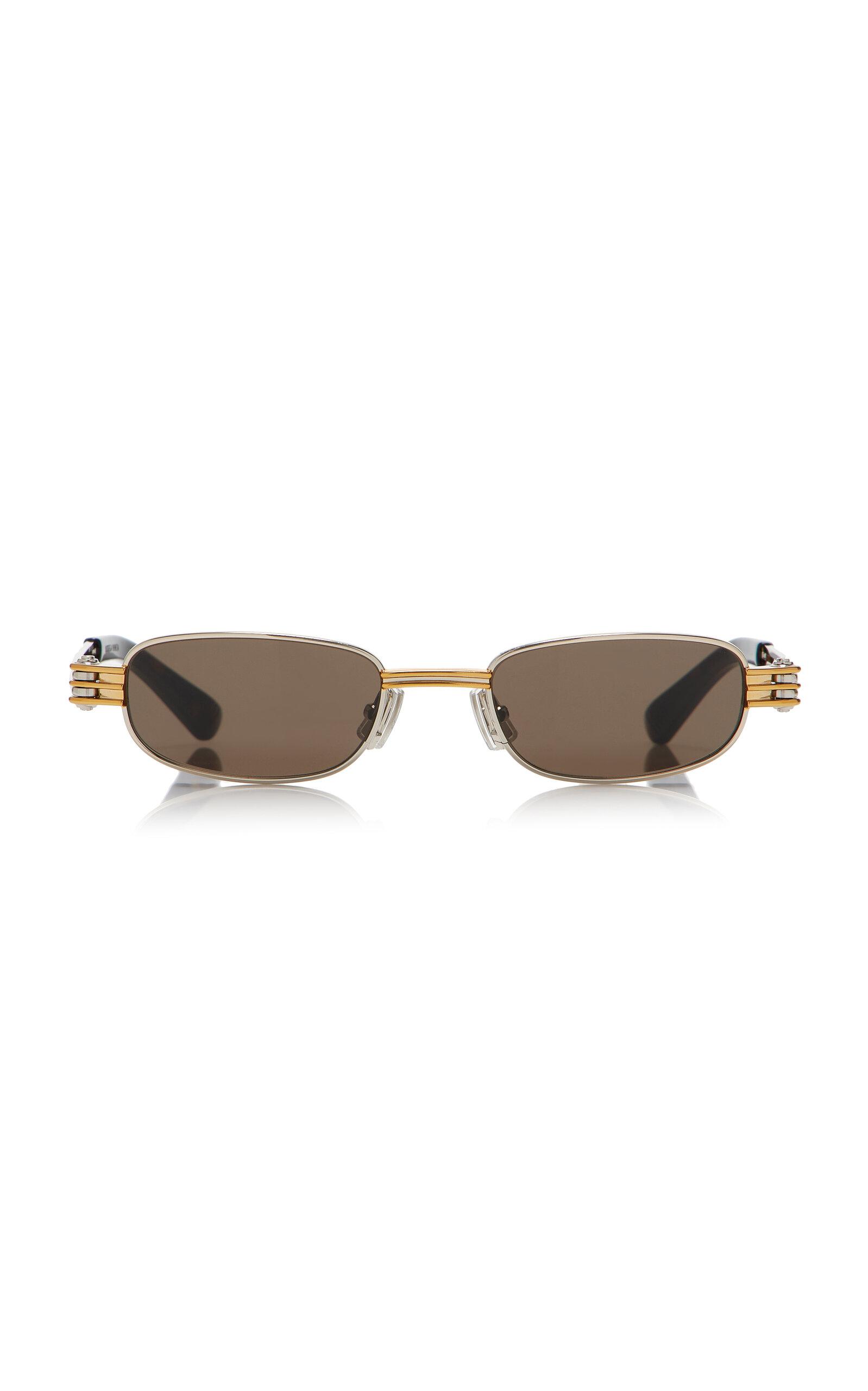 Bottega Veneta Bolt Square-Frame Metal Sunglasses - Moda Operandi by BOTTEGA VENETA