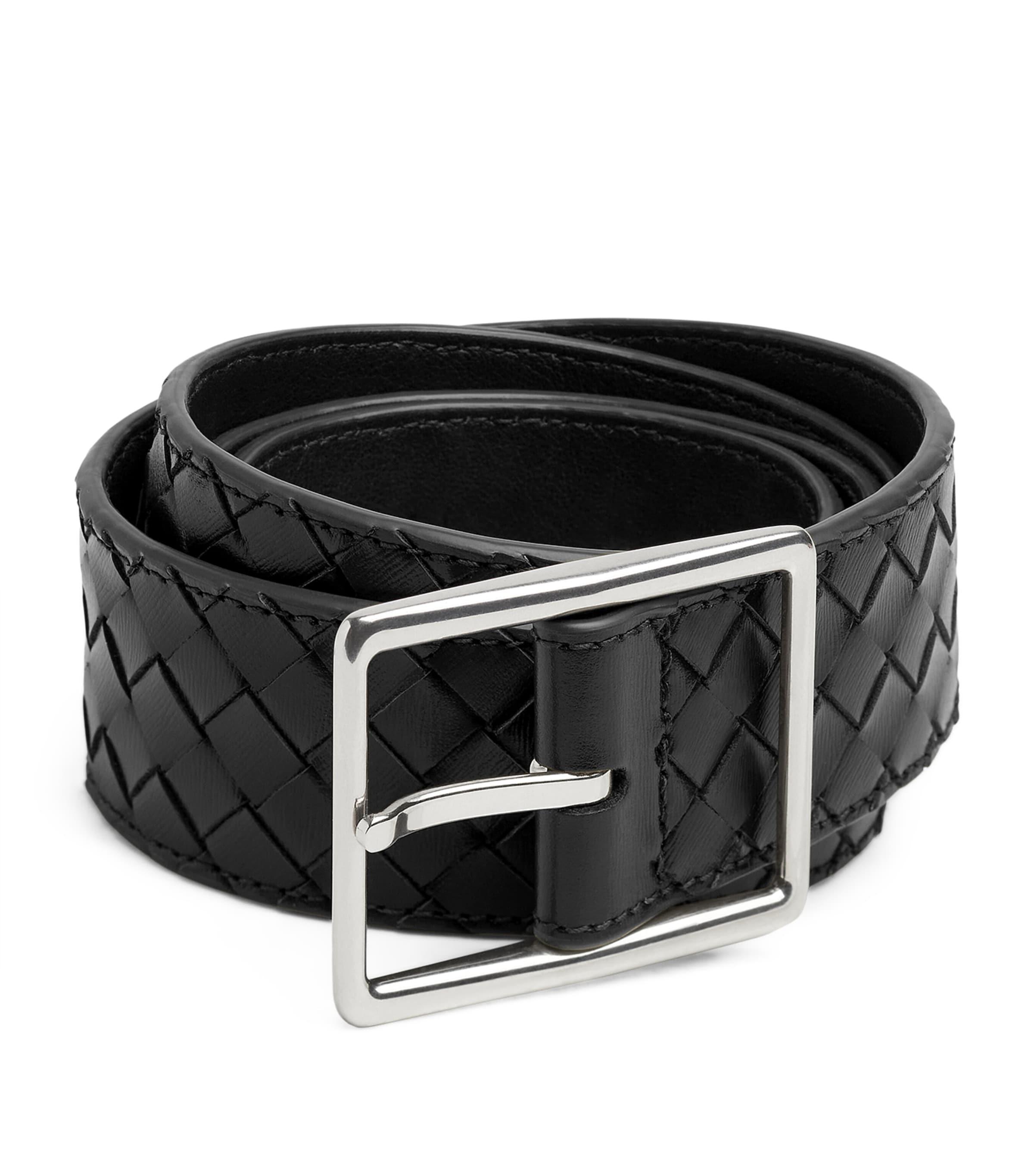 Bottega Veneta Calf Leather Intrecciato Piccolo Belt by BOTTEGA VENETA