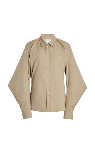 Bottega Veneta Cape-Sleeve Cotton-Blend Poplin Shirt - Moda Operandi by BOTTEGA VENETA