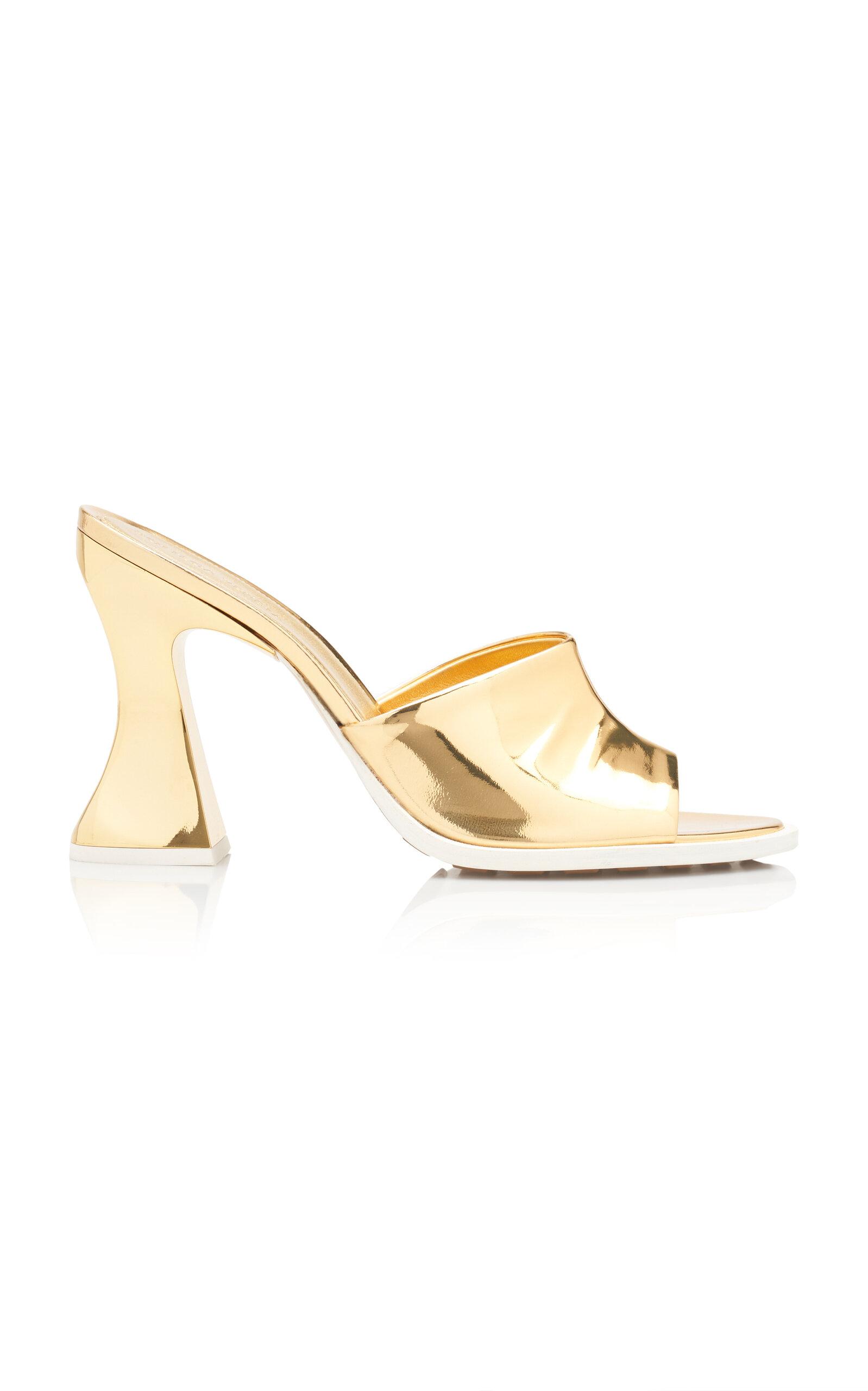 Bottega Veneta Cha-Cha Metallic Leather Sandals - Moda Operandi by BOTTEGA VENETA