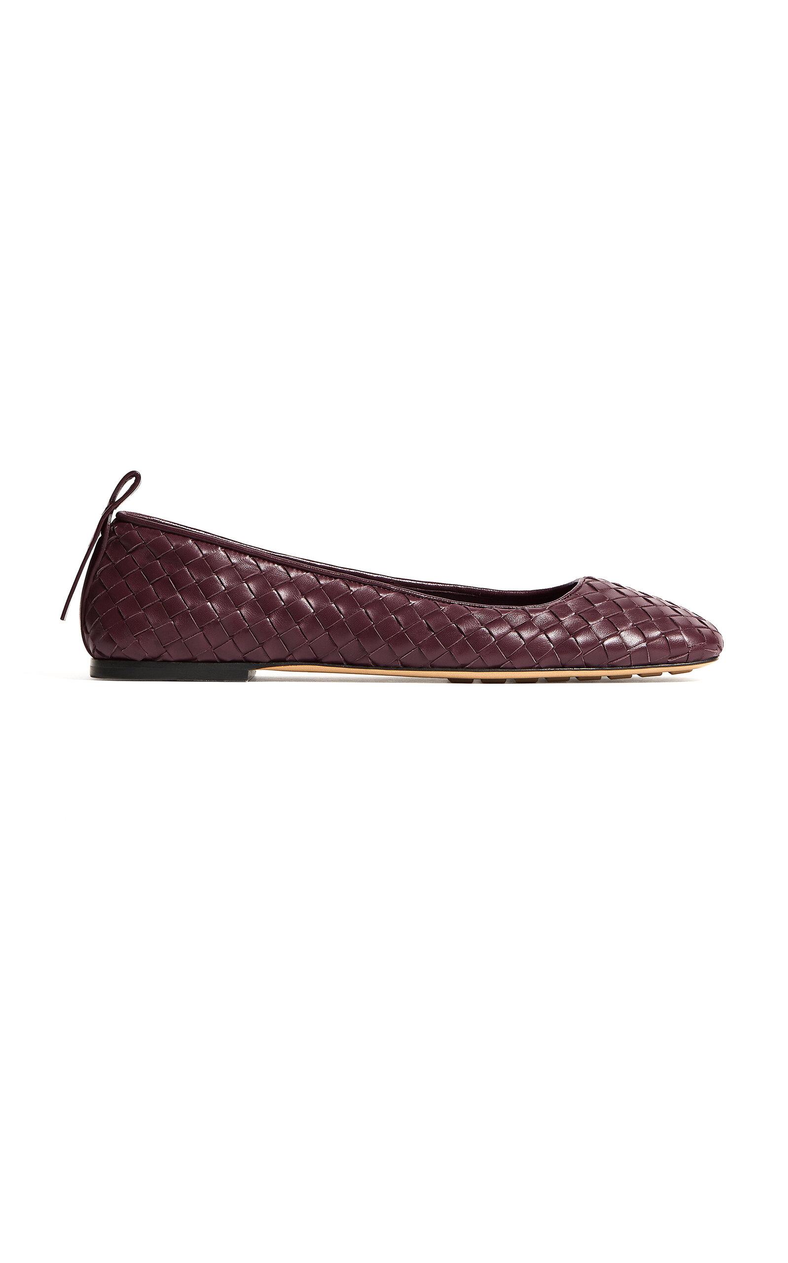 Bottega Veneta Charlotte Intrecciato Leather Ballerina Flats - Moda Operandi by BOTTEGA VENETA