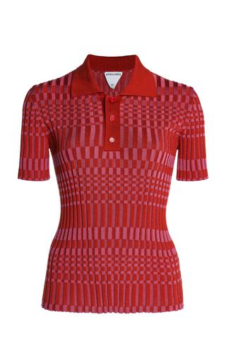 Bottega Veneta Check Polo Top - Moda Operandi by BOTTEGA VENETA