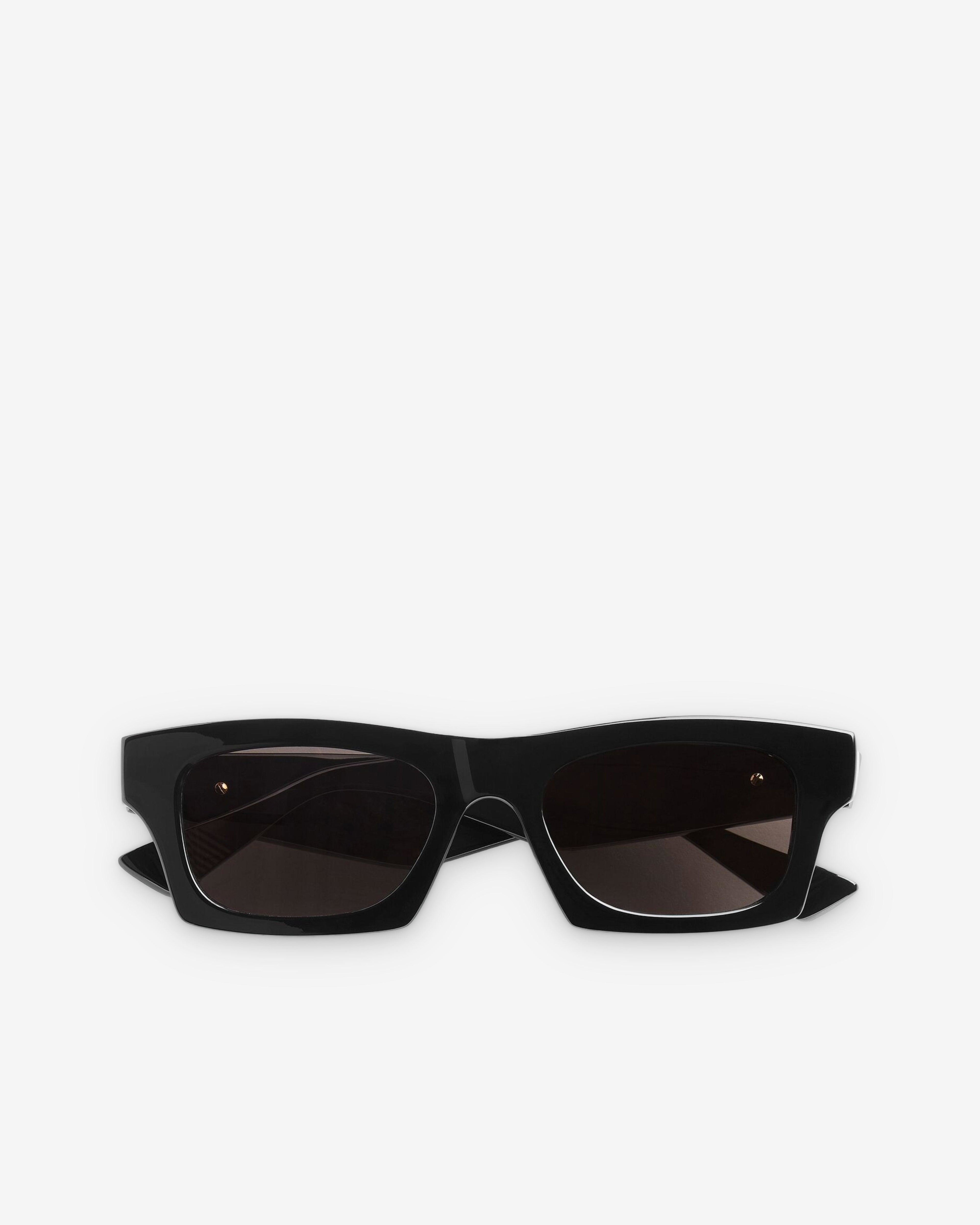 Bottega Veneta - Classic Squared Sunglasses - (Black / Grey) by BOTTEGA VENETA