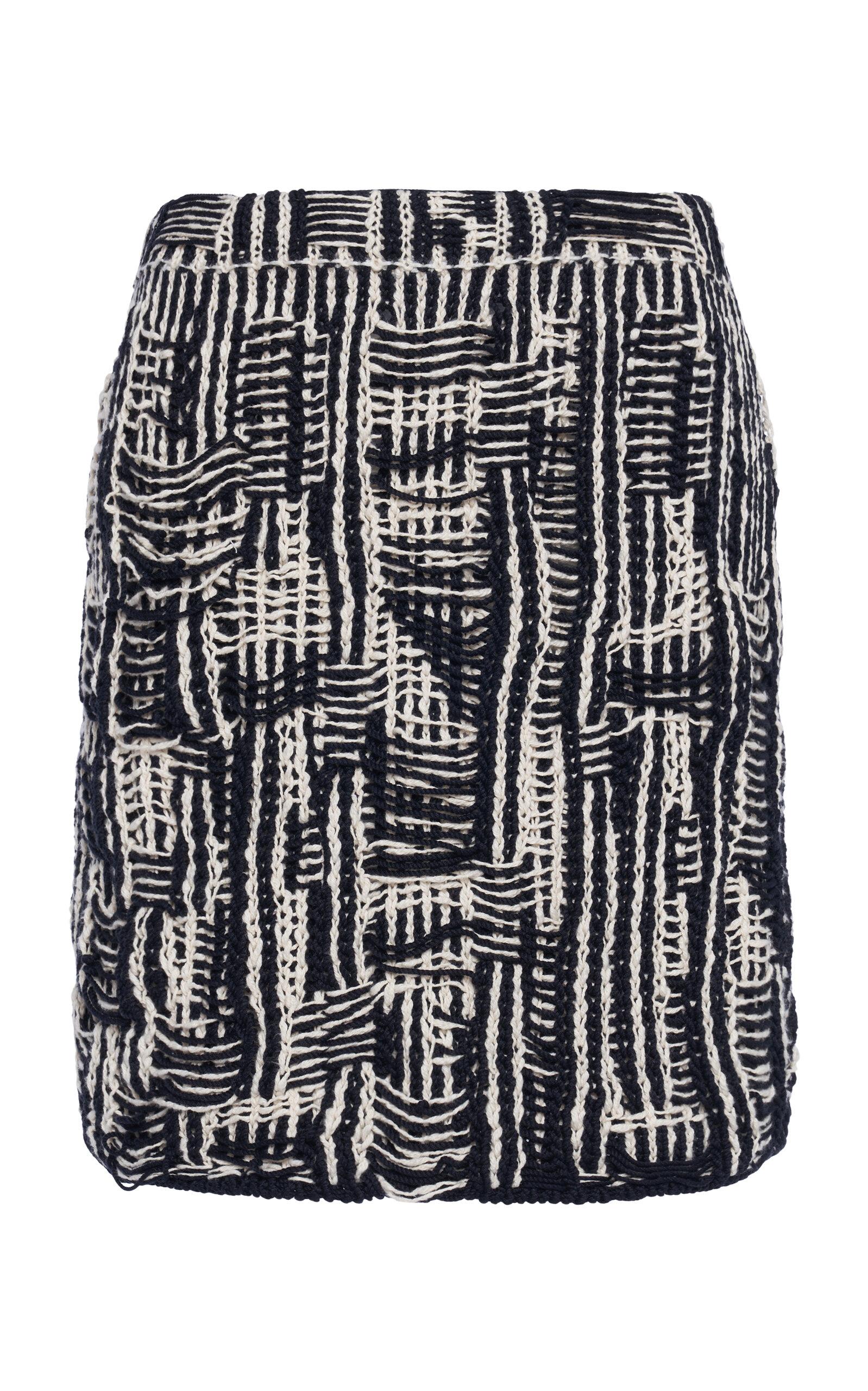 Bottega Veneta Cotton Intrecciato-Knit Mini Skirt - Moda Operandi by BOTTEGA VENETA