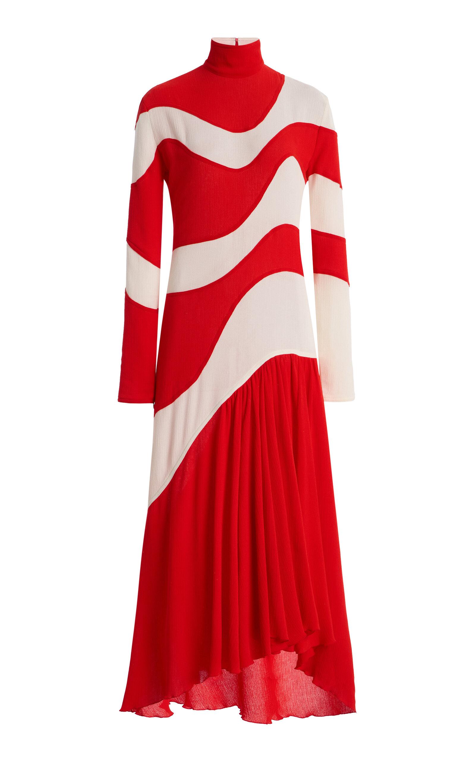 Bottega Veneta Cotton-Silk Crepe Midi Dress - Moda Operandi by BOTTEGA VENETA