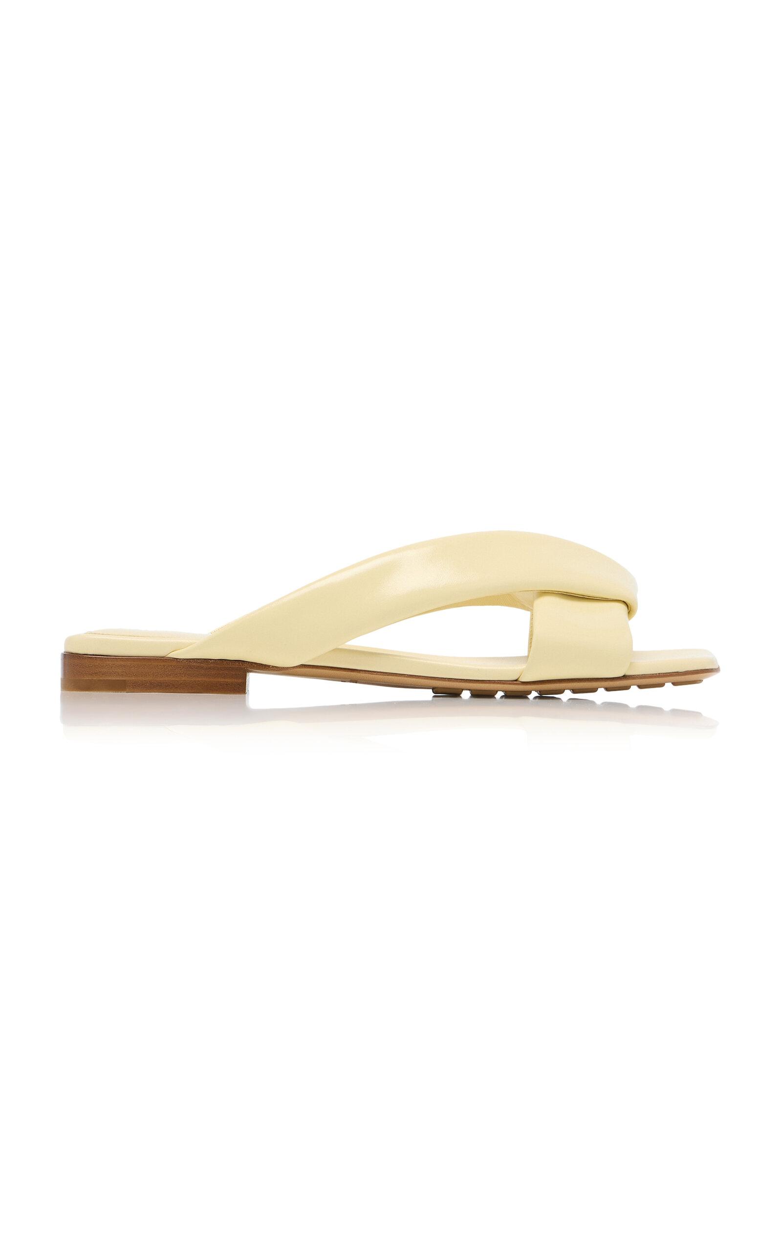 Bottega Veneta Cushion Lux Leather Sandals - Moda Operandi by BOTTEGA VENETA