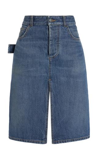 Bottega Veneta Denim Midi Skirt - Moda Operandi by BOTTEGA VENETA