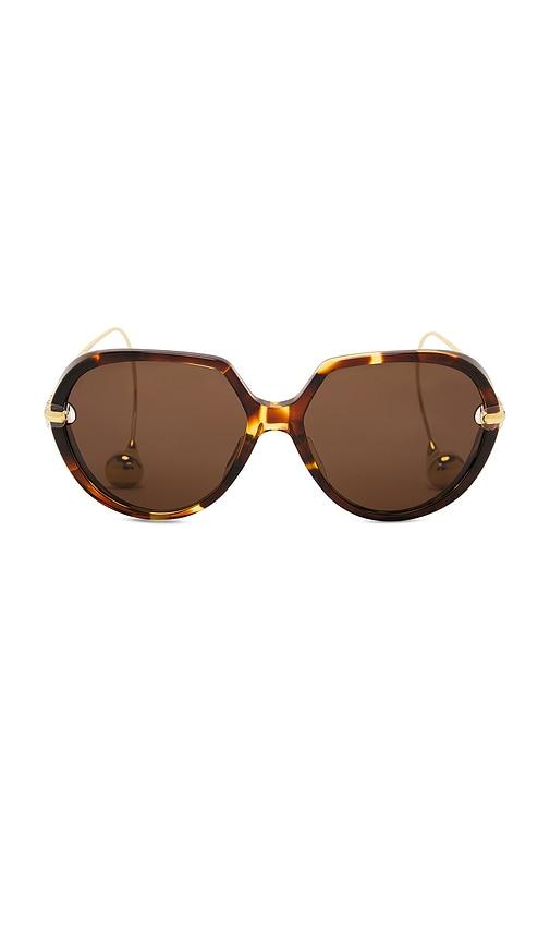 Bottega Veneta Drop Sunglasses in Brown by BOTTEGA VENETA