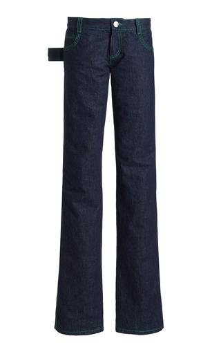 Bottega Veneta Embroidered Rigid Low-Rise Flared-Leg Jeans - Moda Operandi by BOTTEGA VENETA