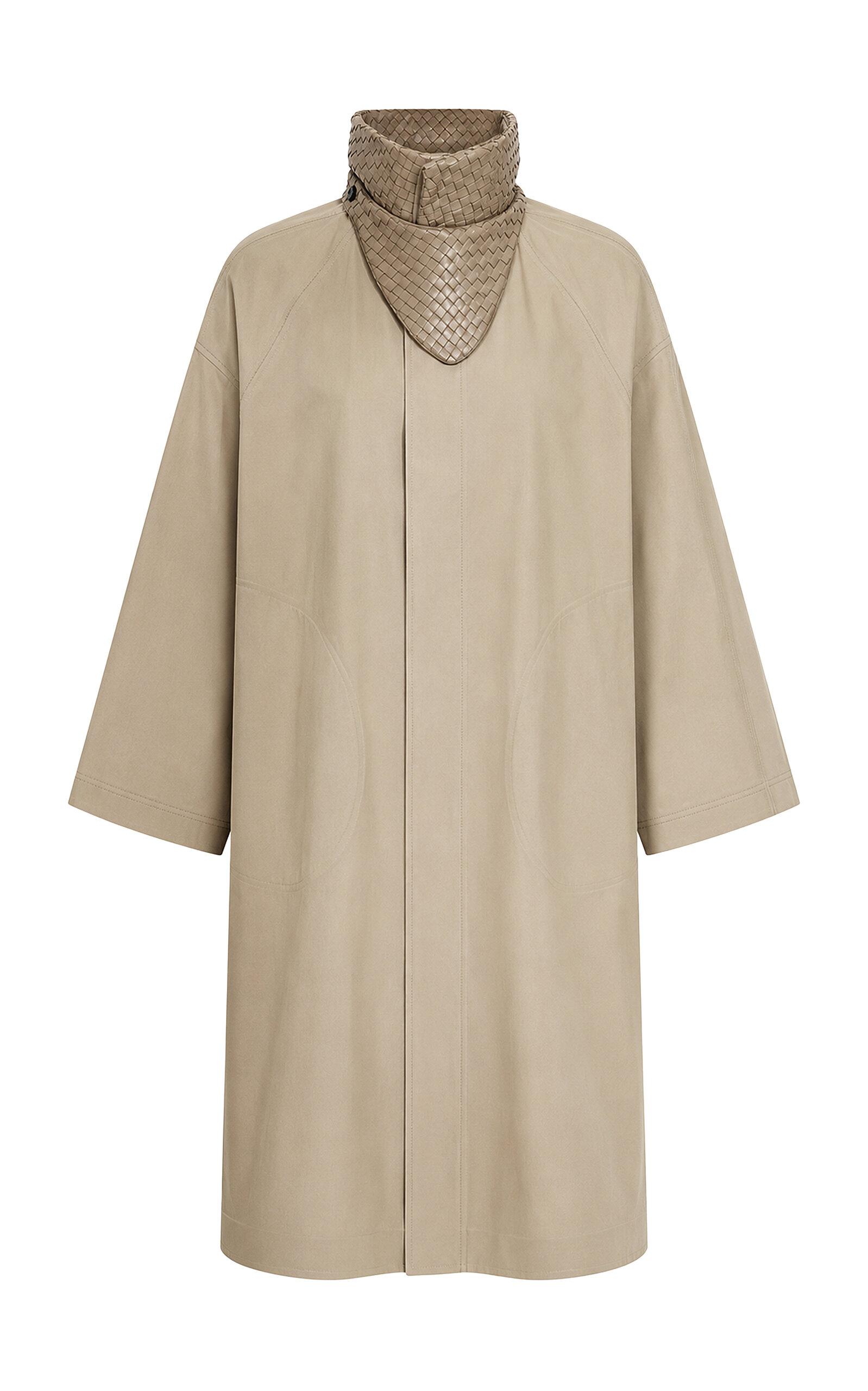 Bottega Veneta Intrecciato-Collar Cotton Coat - Moda Operandi by BOTTEGA VENETA