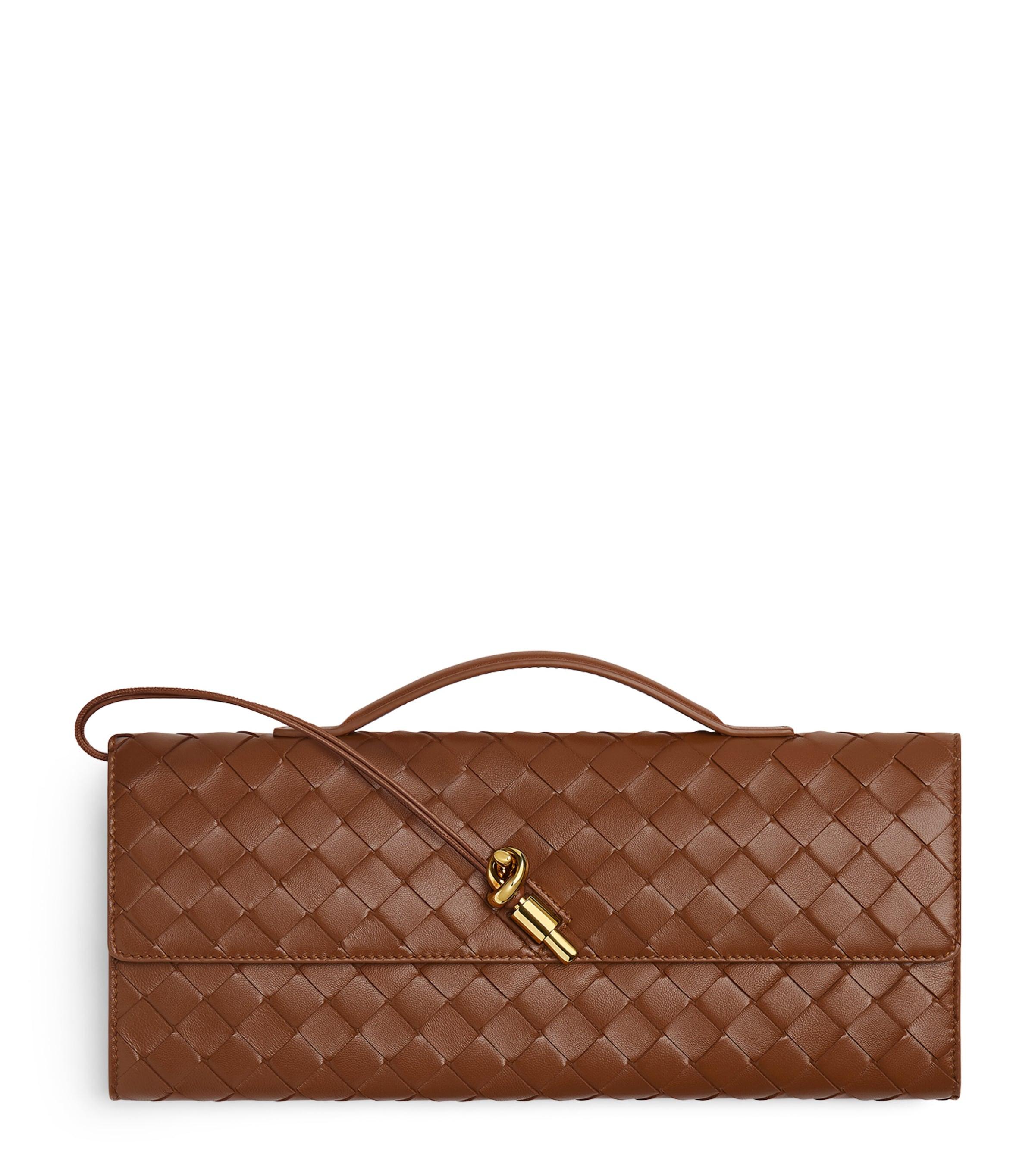 Bottega Veneta Intrecciato Leather Andiamo Clutch Bag by BOTTEGA VENETA