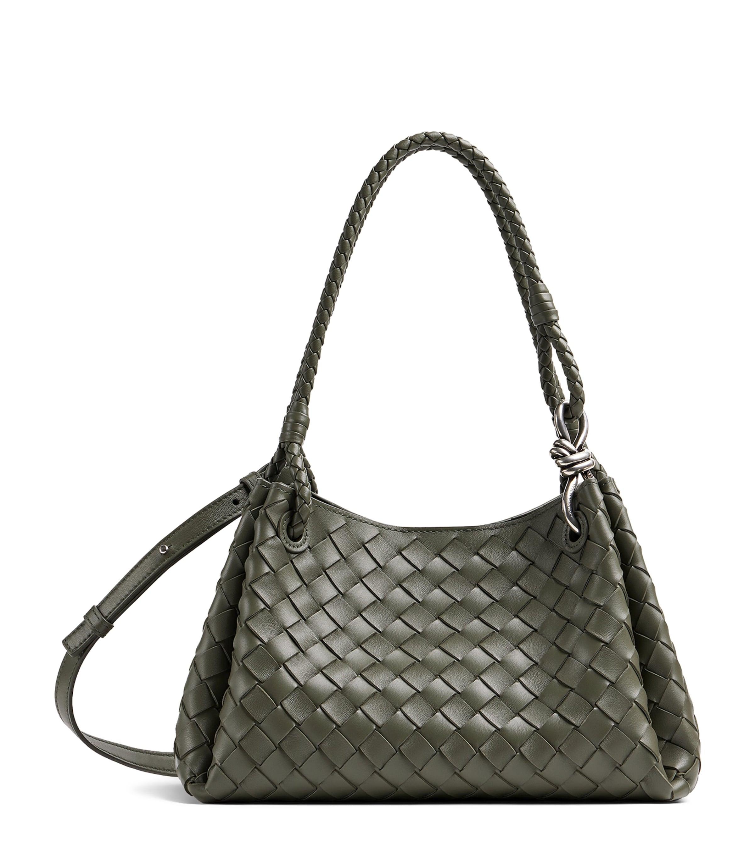 Bottega Veneta Intrecciato Leather Parachute Shoulder Bag by BOTTEGA VENETA