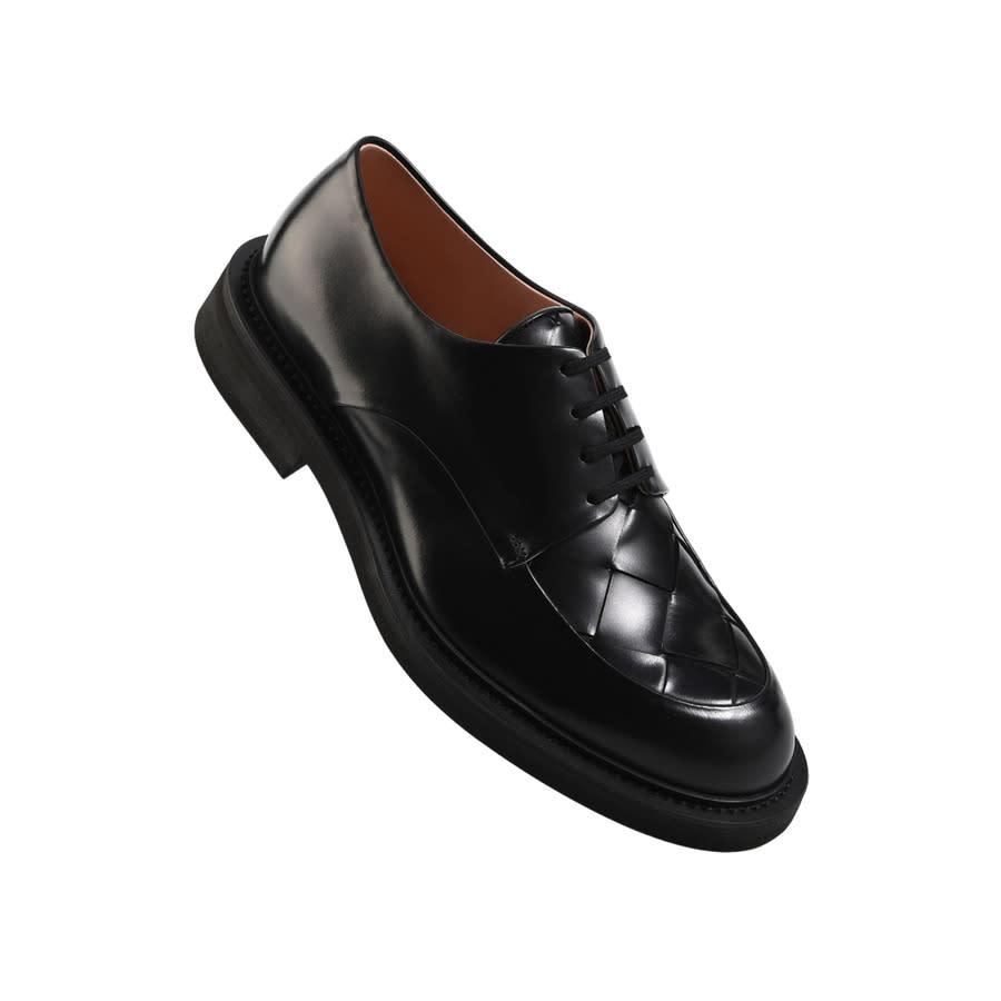 Bottega Veneta Intrecciato Woven Leather Derby Shoes by BOTTEGA VENETA