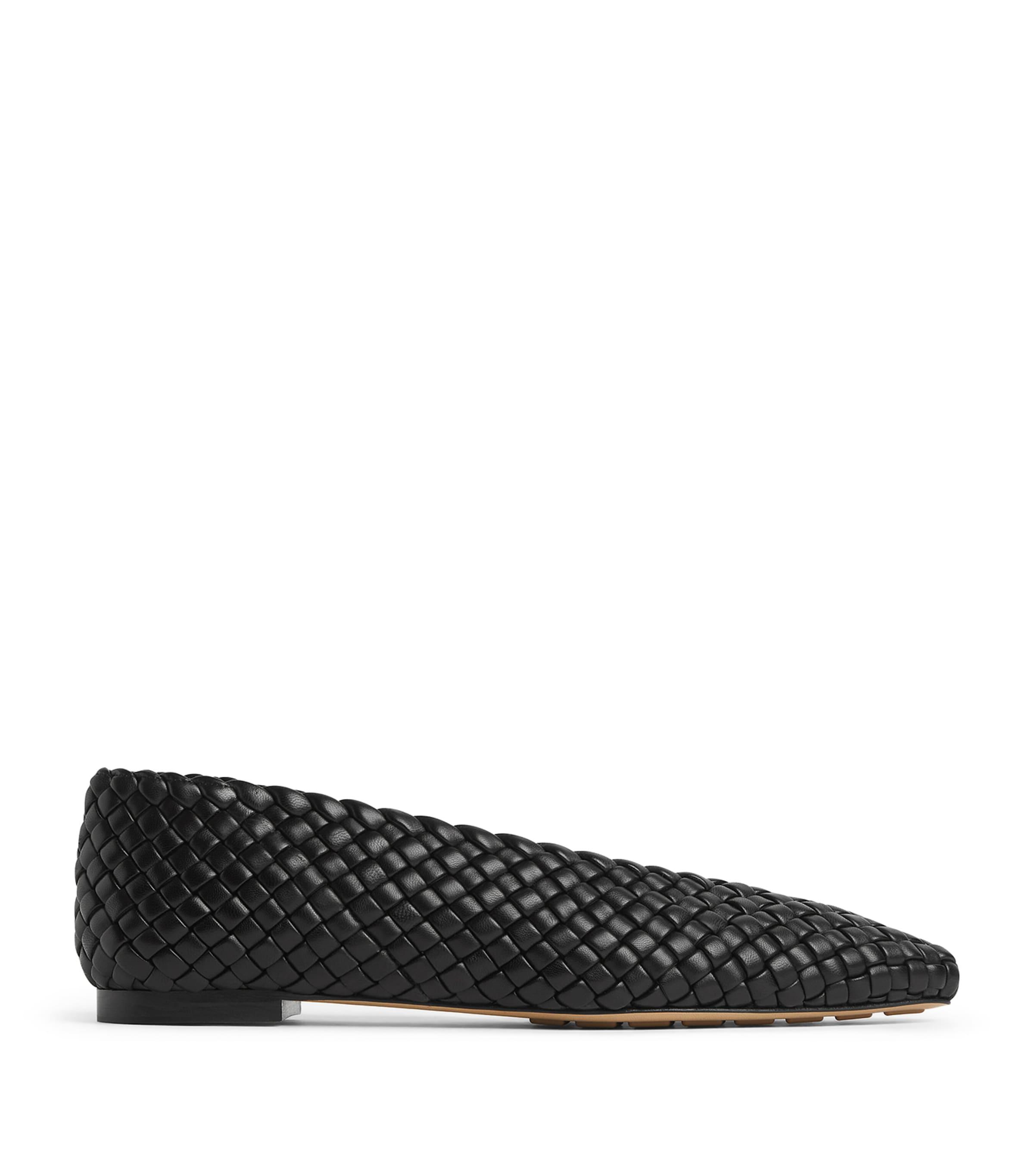 Bottega Veneta Intreccio Leather Sofia Ballet Flats by BOTTEGA VENETA