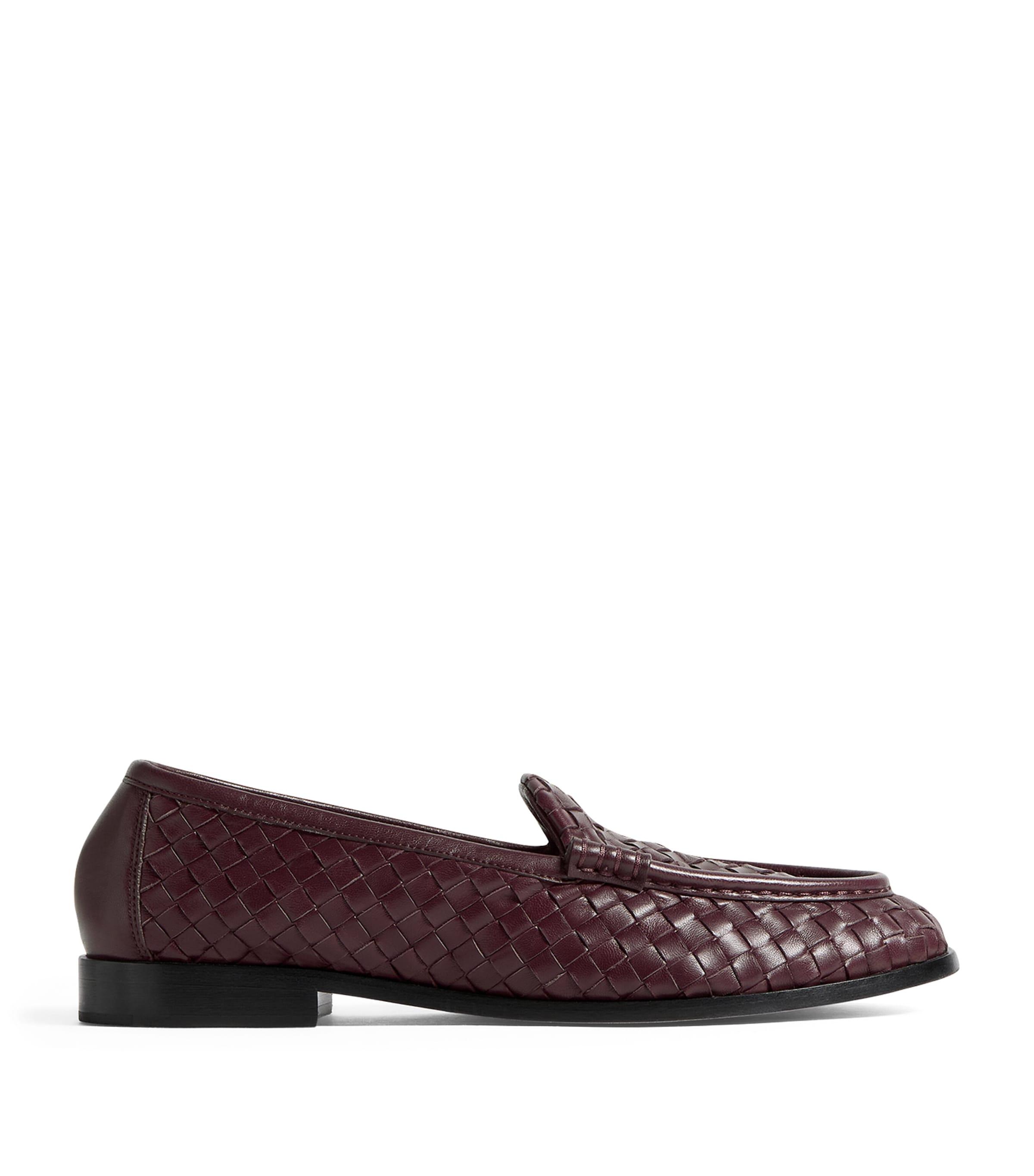 Bottega Veneta Lambskin Intrecciato Loafers by BOTTEGA VENETA