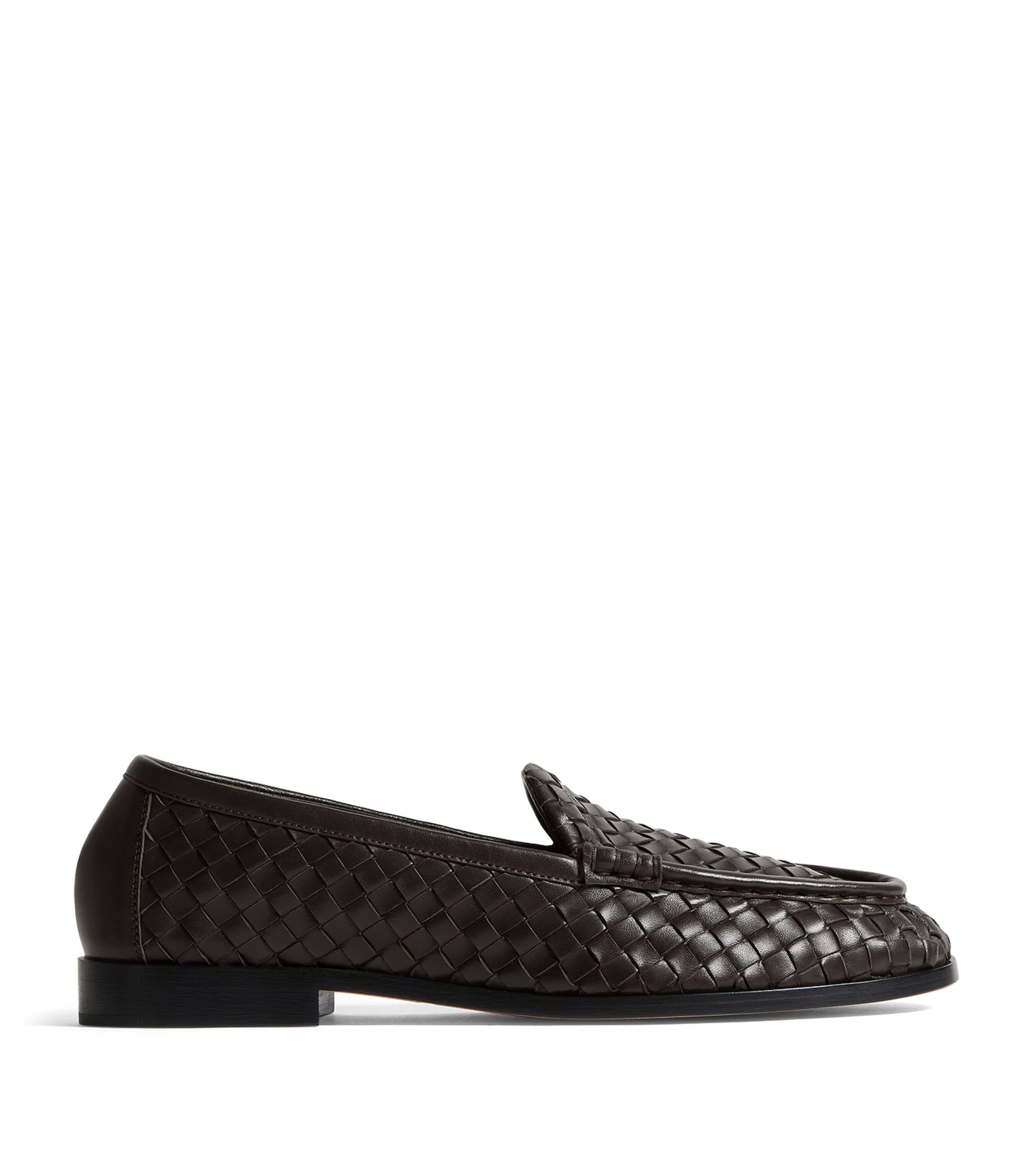Bottega Veneta Lambskin Intrecciato Loafers by BOTTEGA VENETA