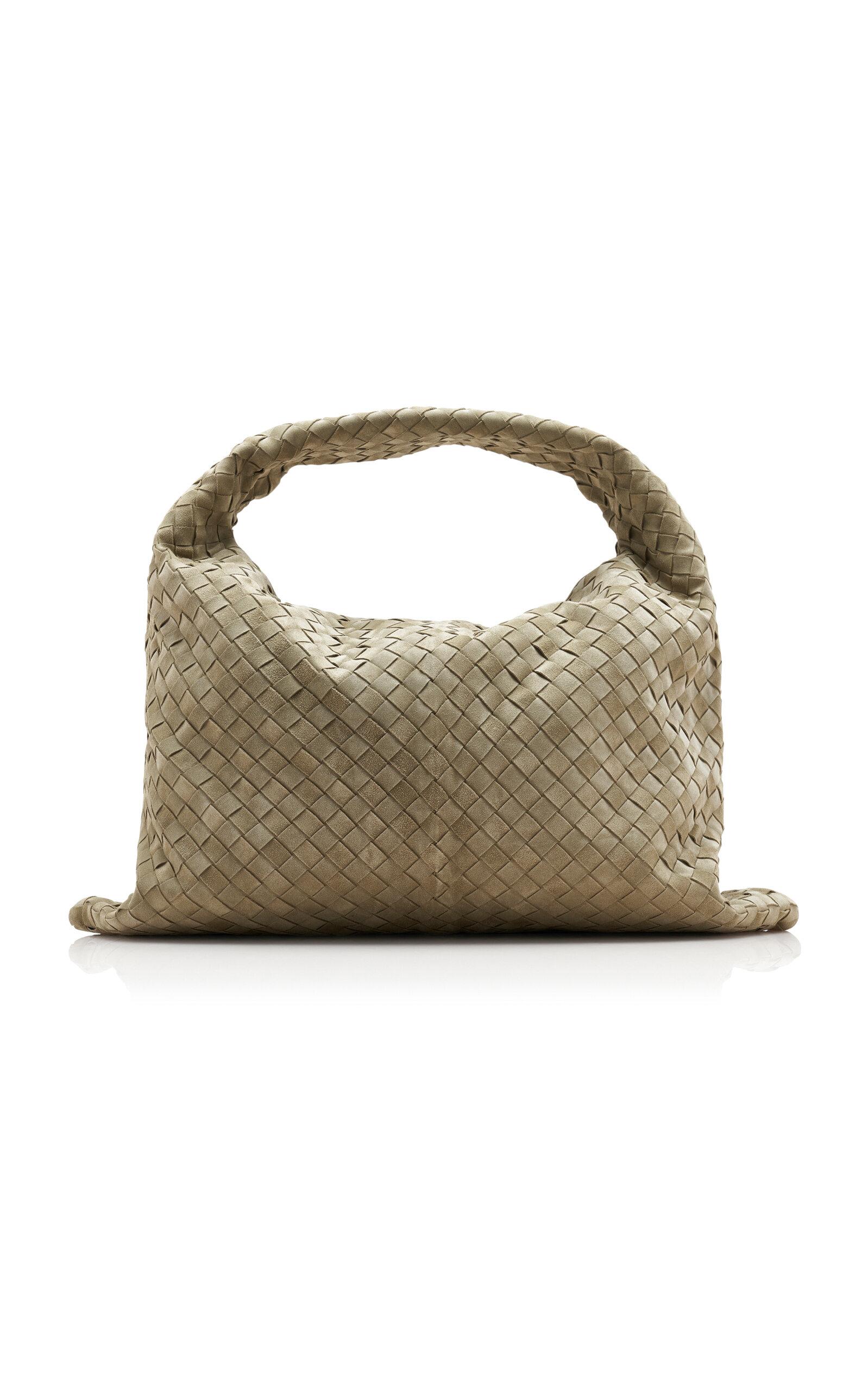 Bottega Veneta Large Hop Intrecciato Suede Bag - Moda Operandi by BOTTEGA VENETA